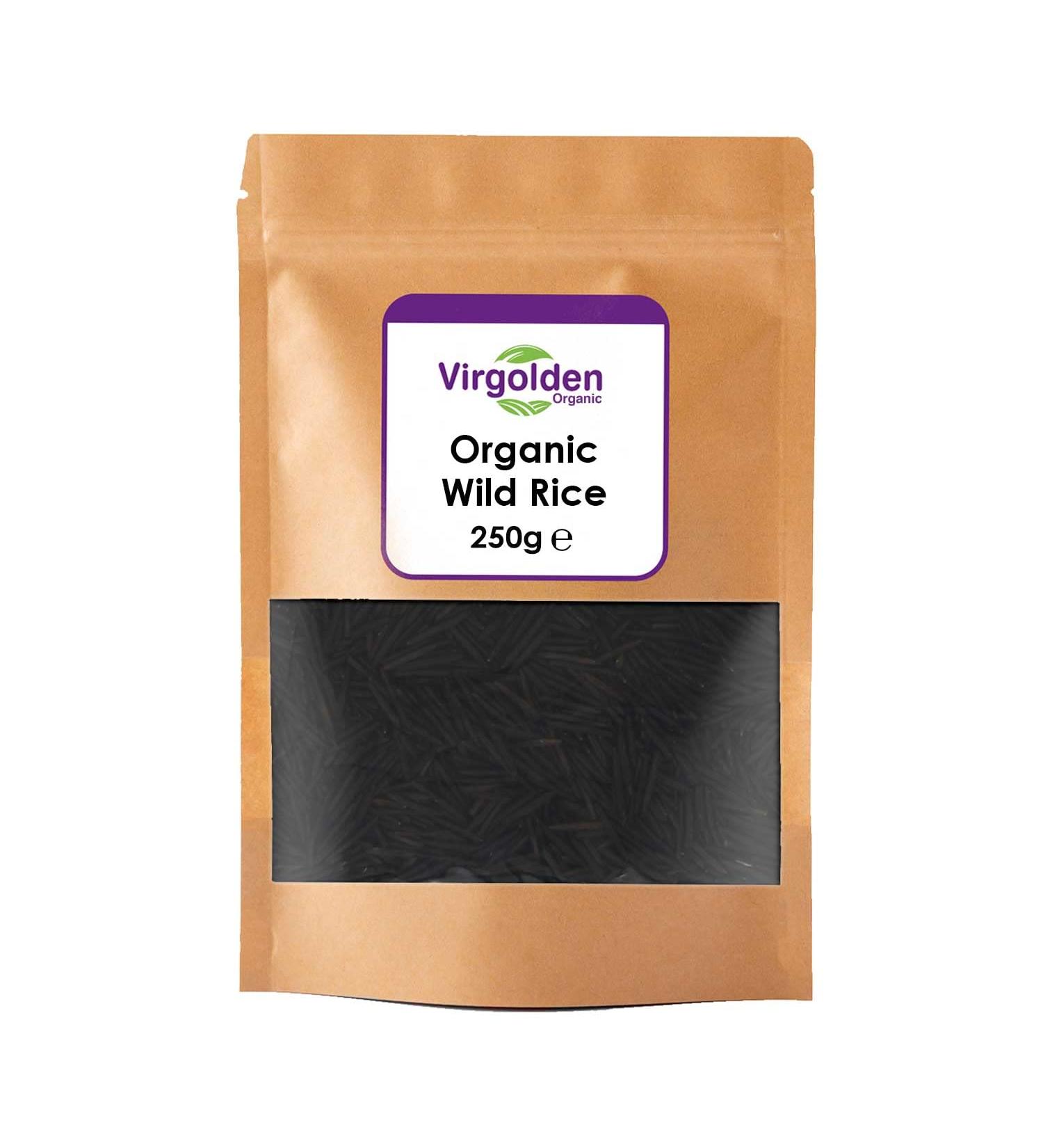 Virgolden Organic 250g Organic Wild Rice: Premium Quality - Buy Online on SooperMarket.com