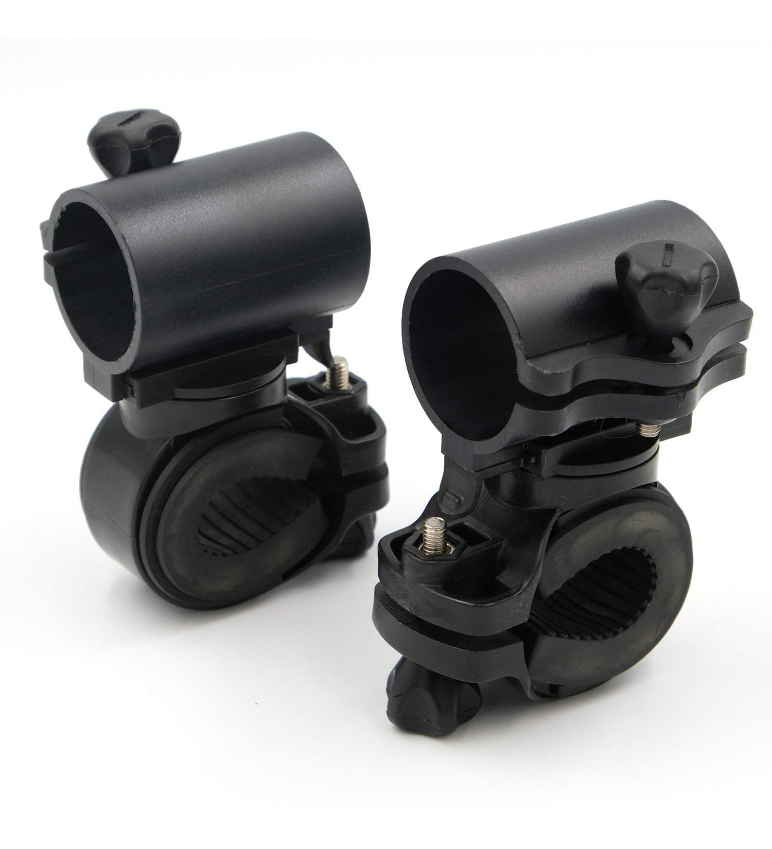 GOSONO 2 pcs 360 Degree Cycling Bicycle Bike Mount Holder for LED Flashlight Clip Clamp - Buy Online on SooperMarket.com