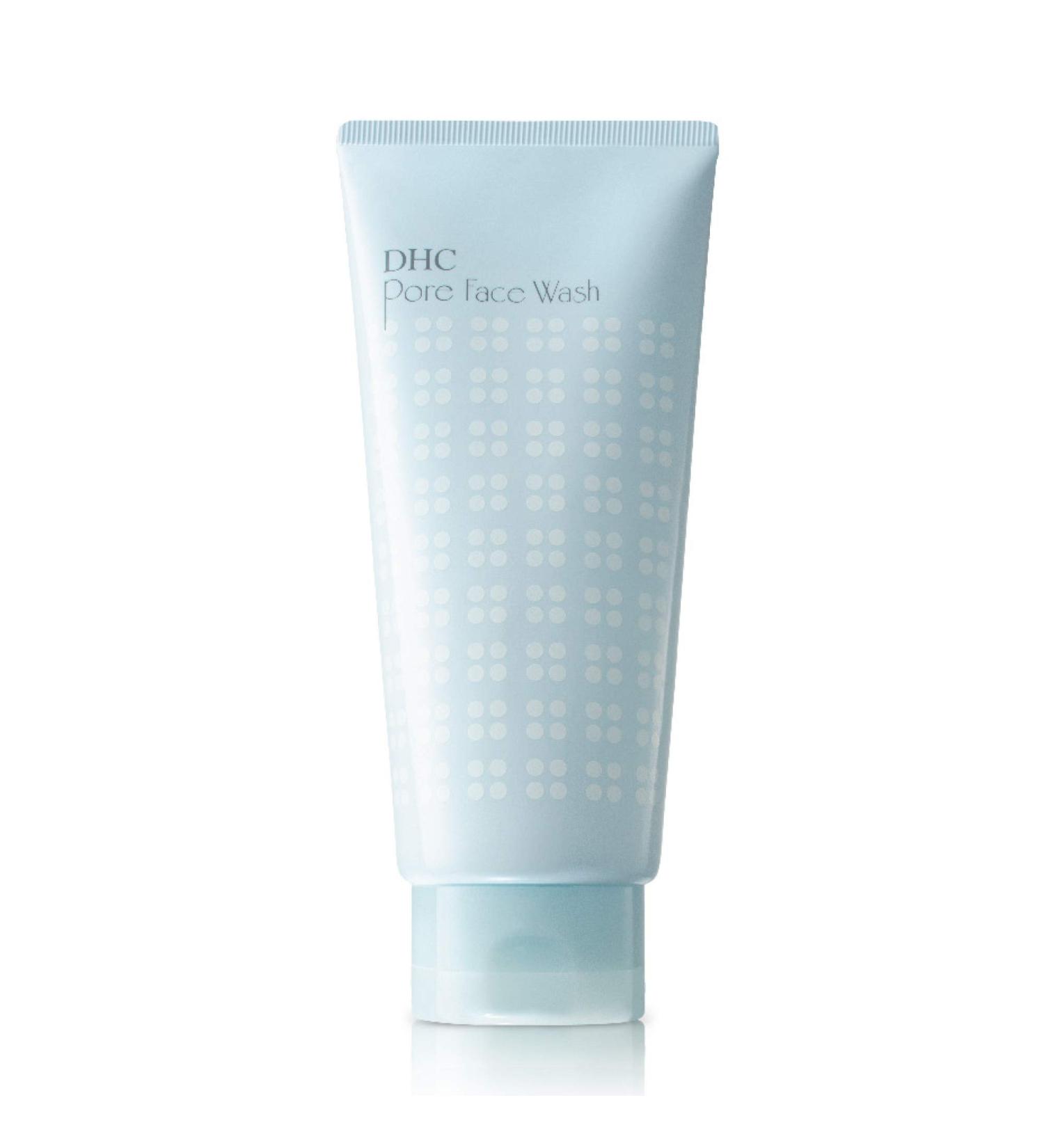DHC Pore Face Wash - Exfoliating Cream Cleanser for Acne & Oily Skin | Foaming Pore-Minimizing Fragrance-Free 4.2 oz - Buy Online on SooperMarket.com