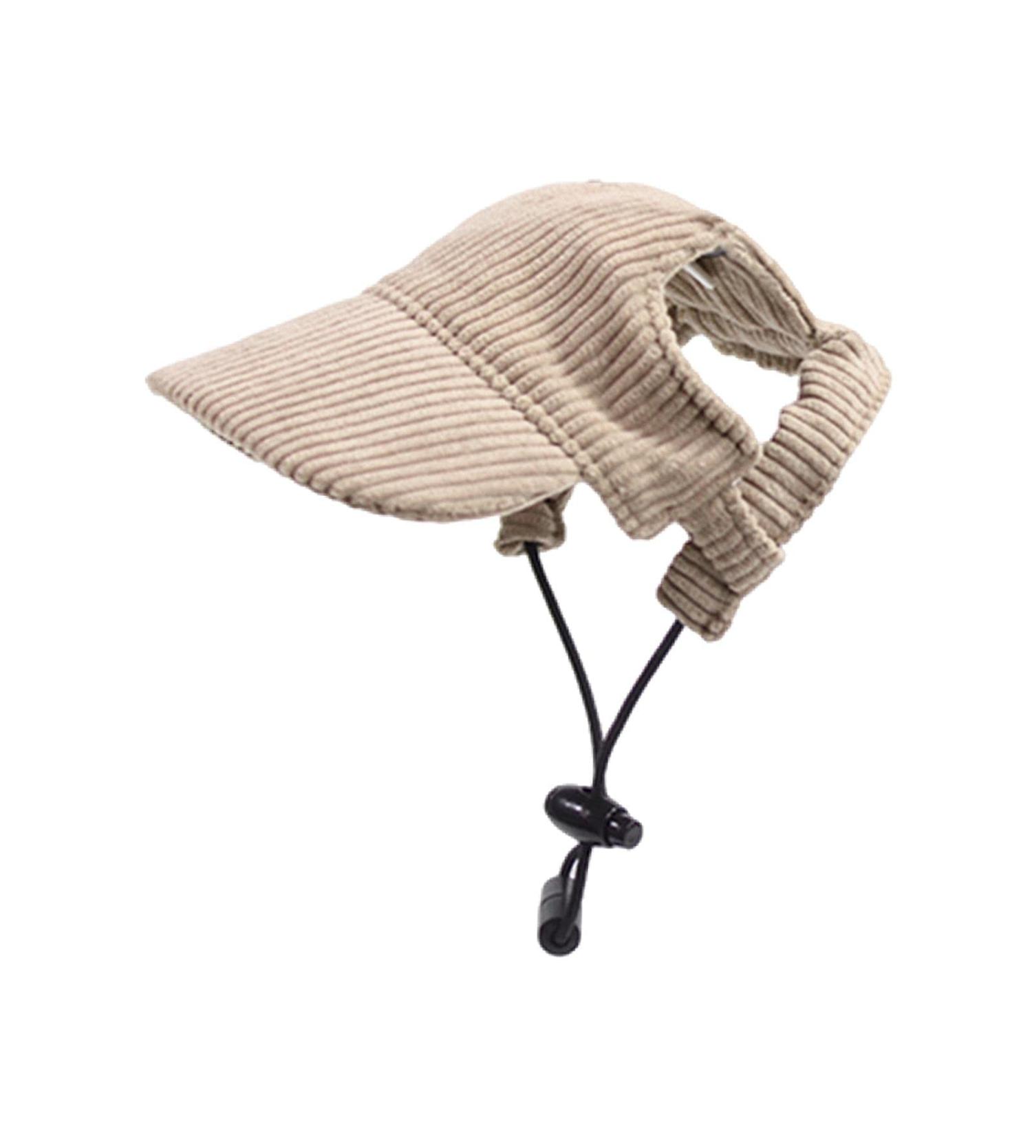Predolo Fashionable Dog Solar Hat - Sun Protection Cap for Small Dogs | Stylish Peaked & Baseball Cap with Ear Holes - Buy Online on SooperMarket.com
