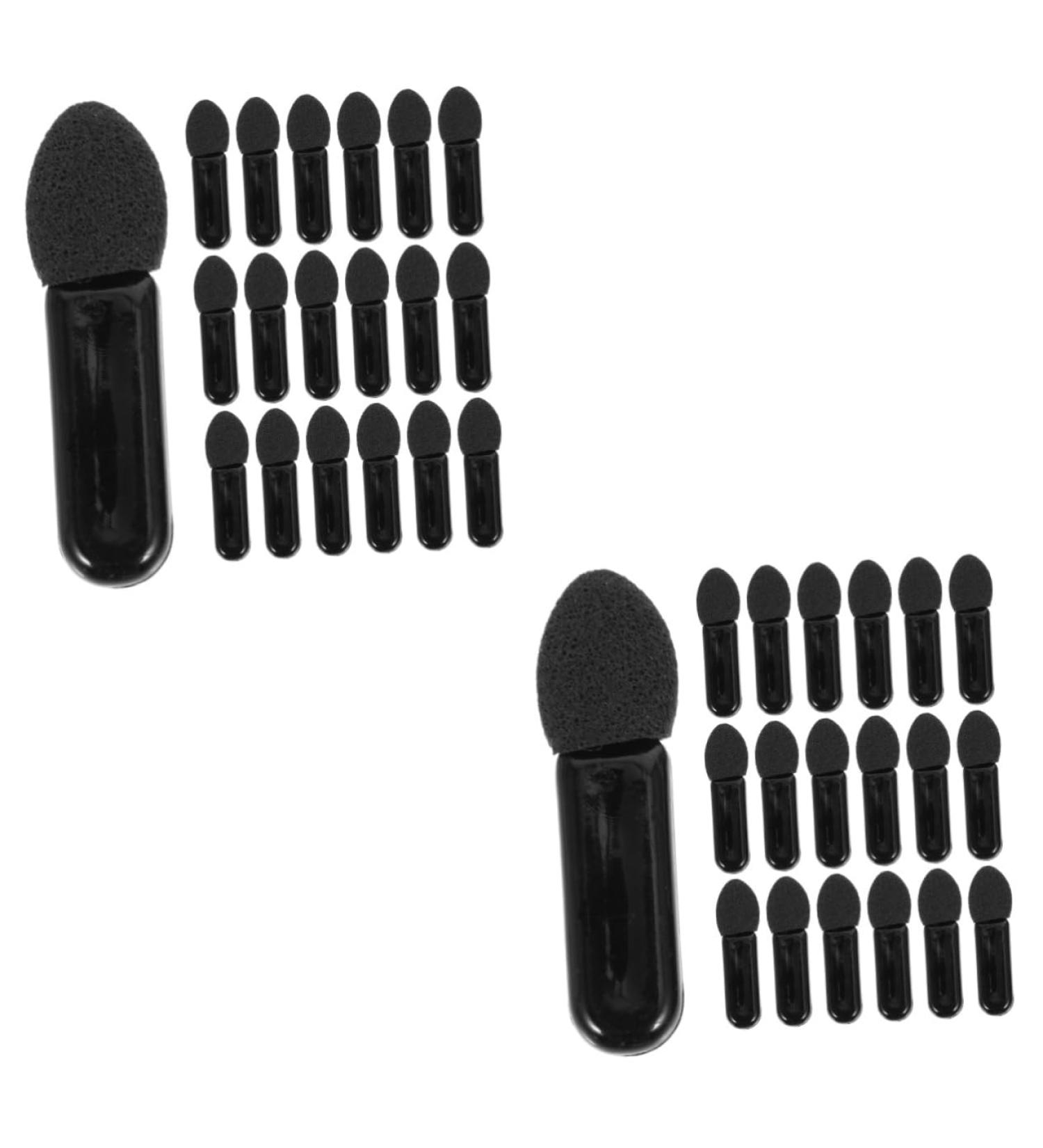 Healeved 200 Pcs Mini Eyeshadow Swab Eyeshadow Lipstick Brush Applicator Milky Cotton Black - Buy Online on SooperMarket.com