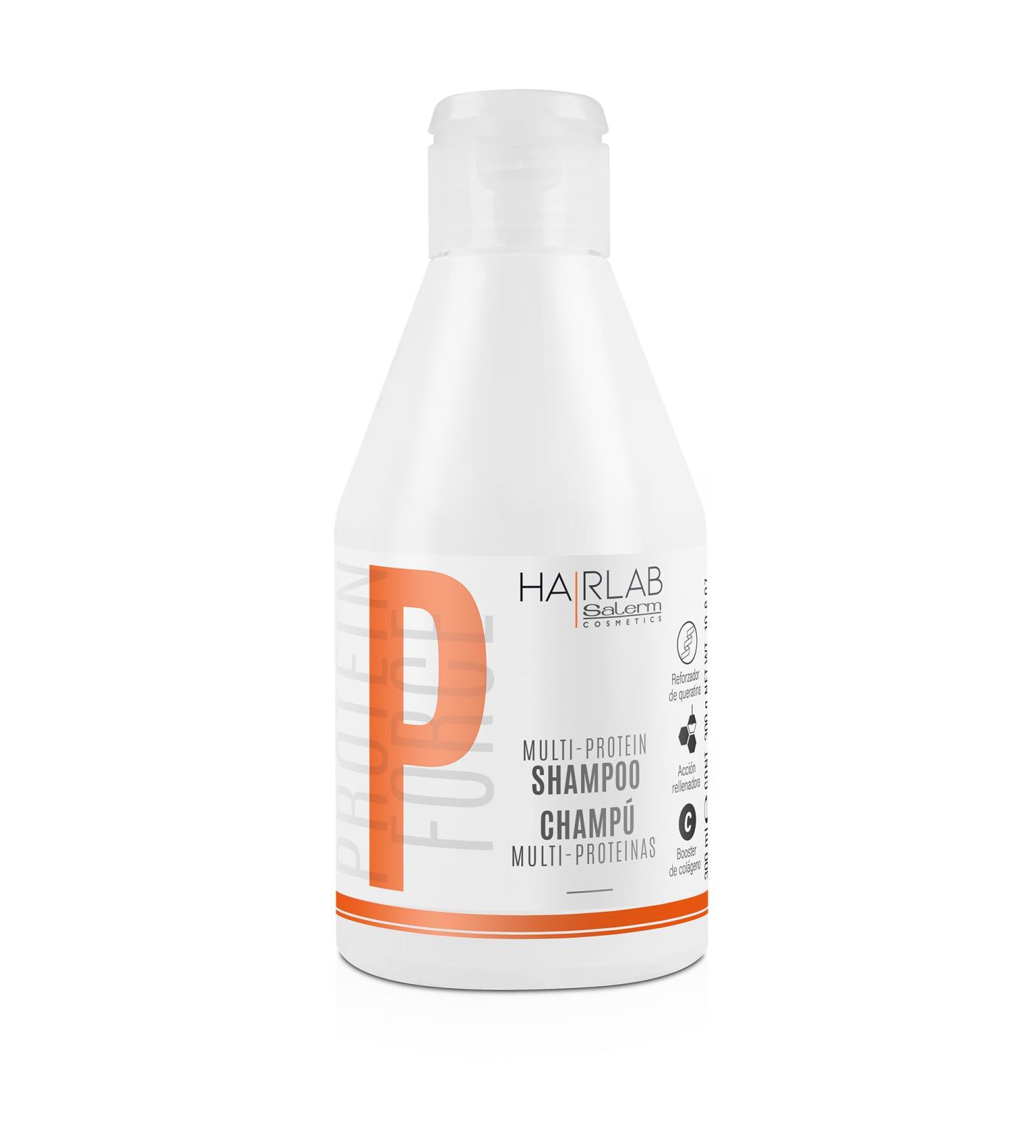 Salerm Cosmetics HAIRLAB Multi-Protein Shampoo 10.6 oz - Nourishing & Hydrating Hair Care for All Hair Types - International Shipping Available - Buy Online on SooperMarket.com
