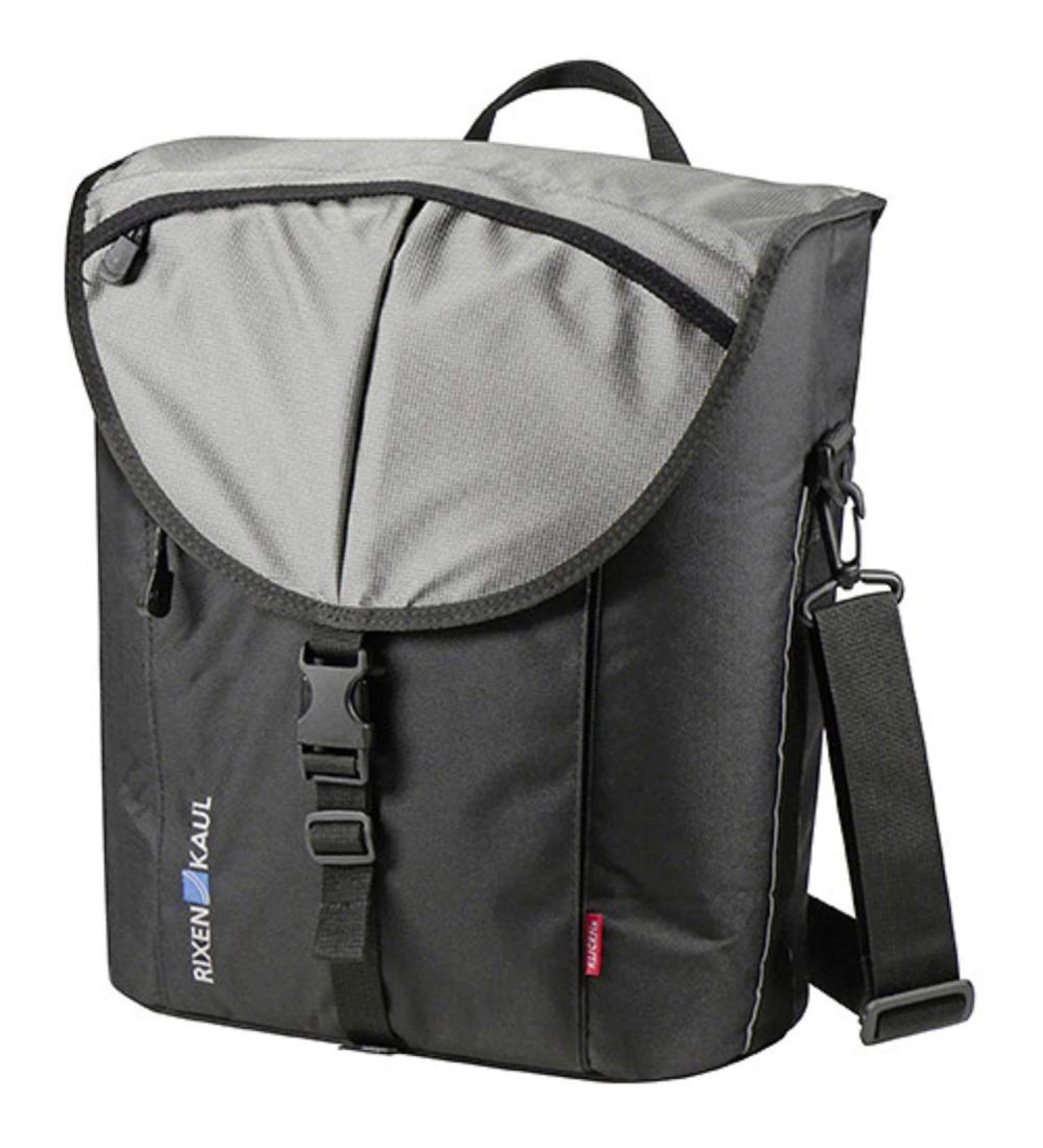 KLICKfix Bicycle Bag Cita GTA Black/Silver Pannier Bag - 16x30x35 cm | International Shipping Available - Buy Online on SooperMarket.com