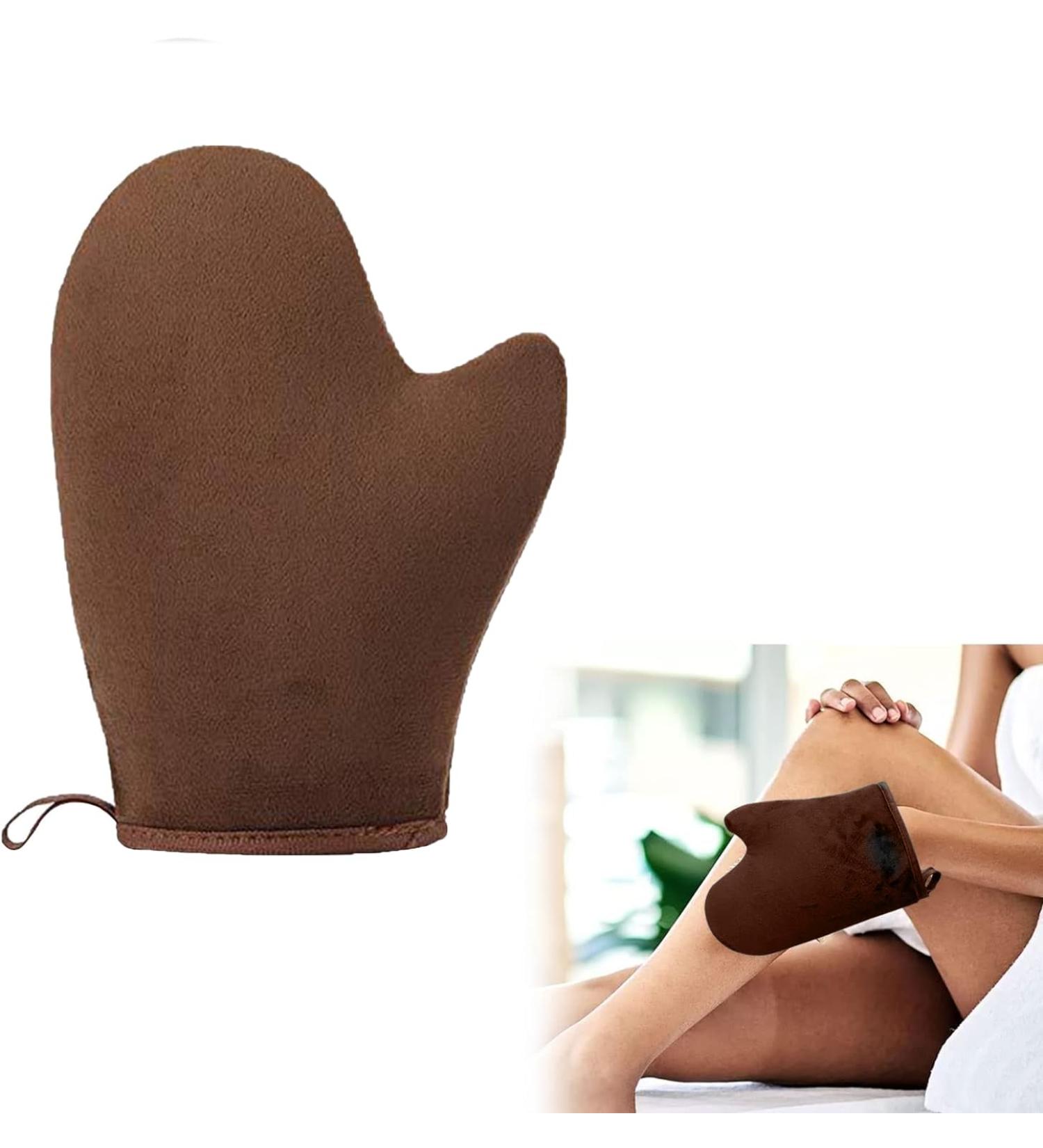 Rakiuty Self-tanning Glove Waterproof Reusable for Tanning Cream and Exfoliation Brown - Buy Online on SooperMarket.com