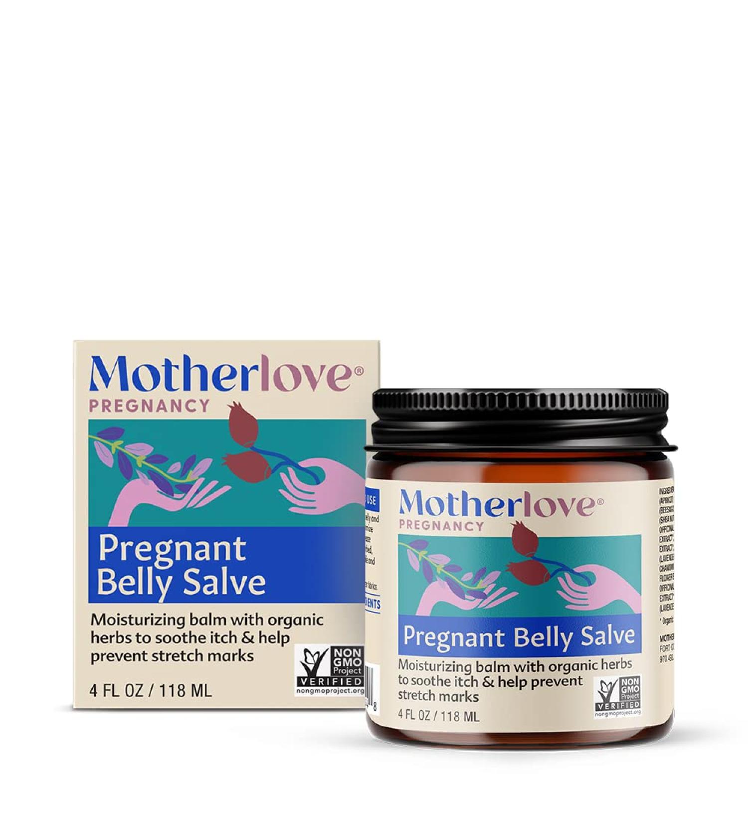 Motherlove Pregnant Belly Salve 4 fl oz - Natural Relief for Stretch Marks & Skin Care - Buy Online on SooperMarket.com