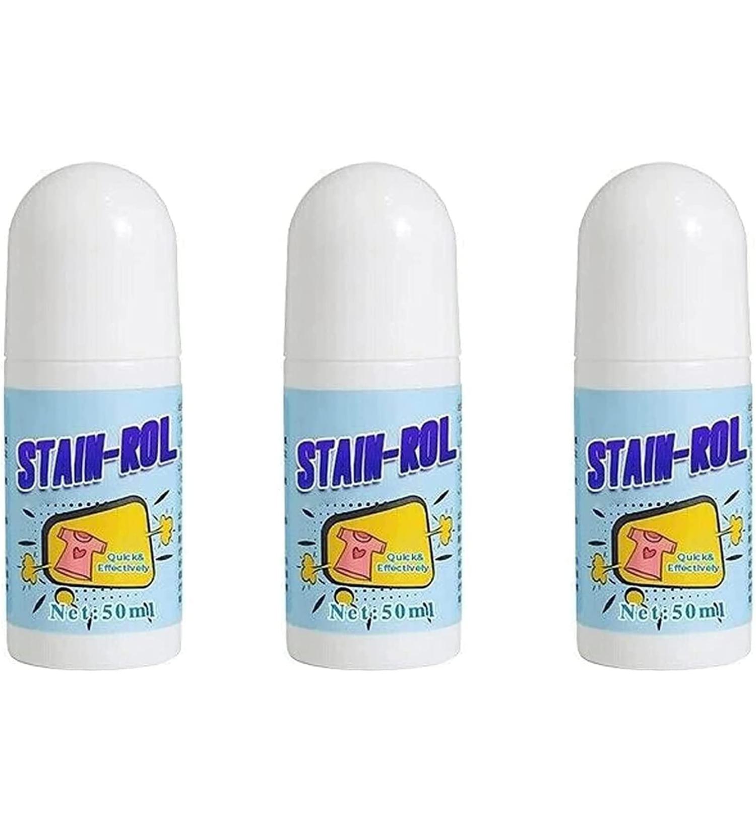 Emergency Stain Removing Pens - Portable Stain Remover Stain Remover Pen for Clothes and Fabric to Go Instant Stain Removal Stick 50ml Roll Bead Design (3pcs) - Buy Online on SooperMarket.com