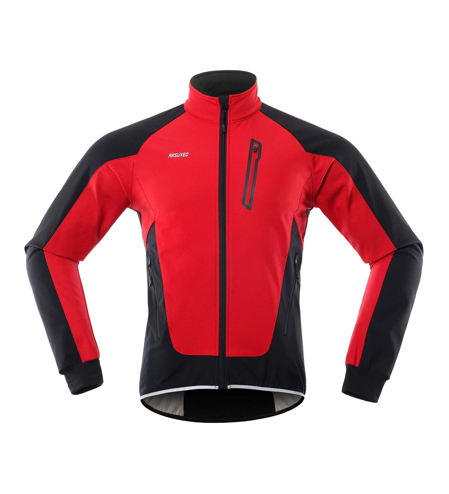 Lixada Men's Waterproof Windproof Bicycle Jacket | Thermofleece MTB Racing Coat for Autumn & Winter Cycling - Buy Online on SooperMarket.com
