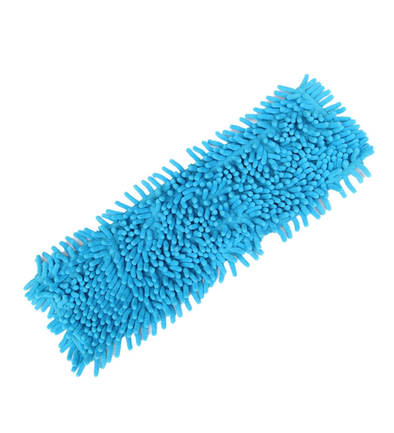 Mop Head Washable Refill Replace Dust Cloth Cleaning Wet Dry Use Chenille Pad Blue - Buy Online on SooperMarket.com
