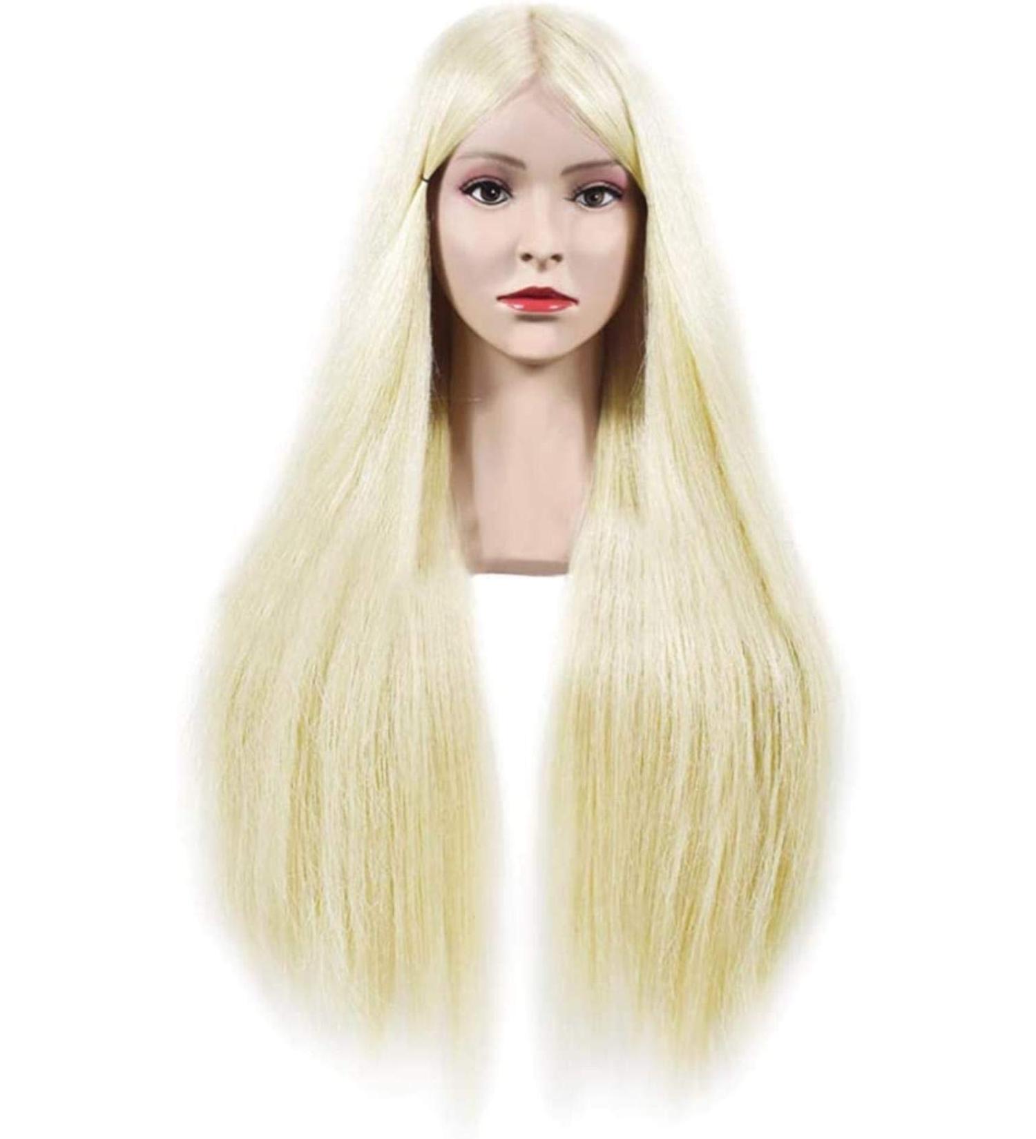 Adjustable Tailor Puppet Head for Salon Training Female Hair Braiding & Makeup Dummy for Hairdressers - Buy Online on SooperMarket.com