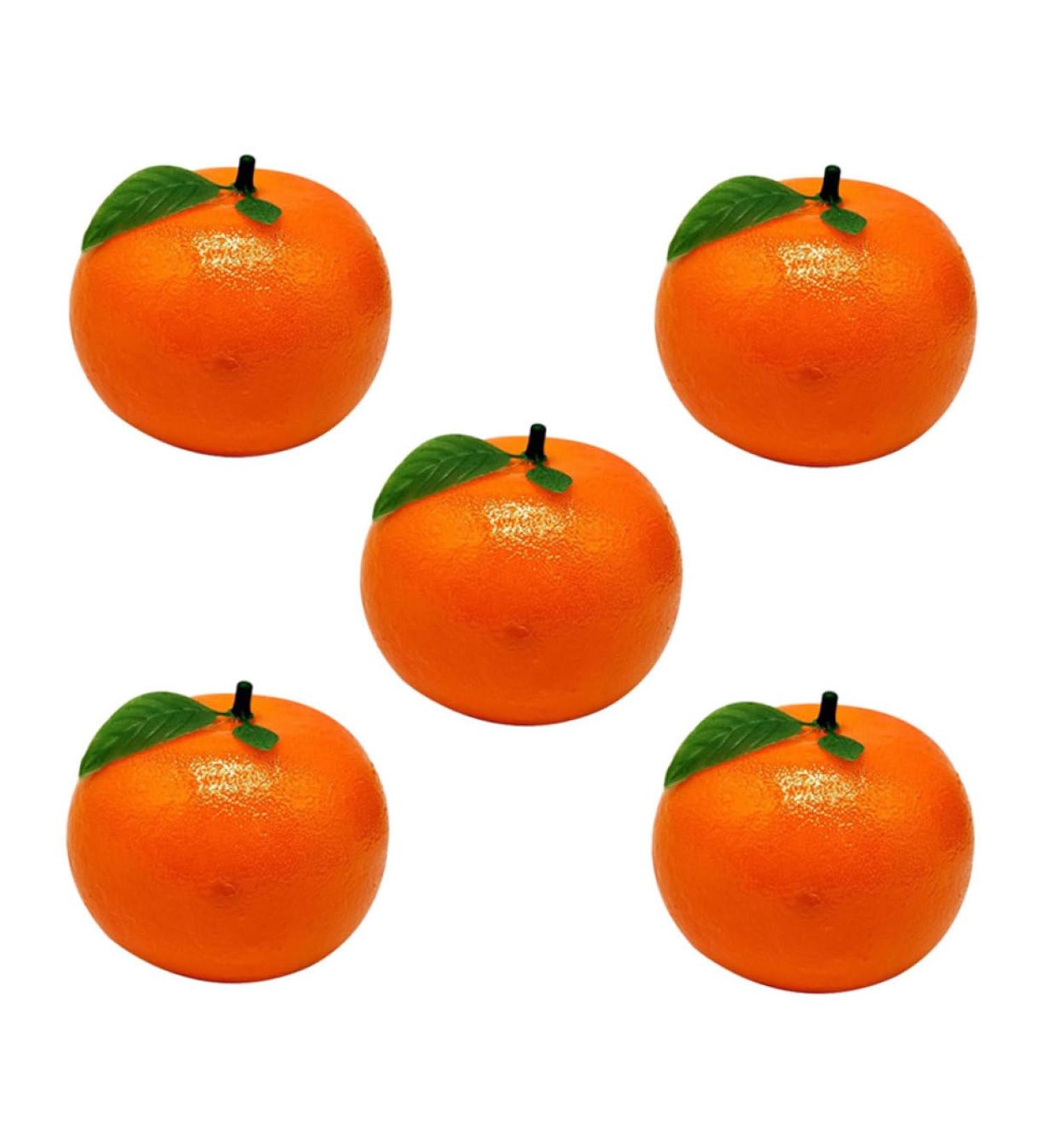 Alipis 5pcs Orange Model Artificial Fruit Mini Decor Light House Decorations for Home Trendy Decor Lifelike Orange Decorations Lifelike Fruit High Simulation Toy Child Foam - Buy Online on SooperMarket.com