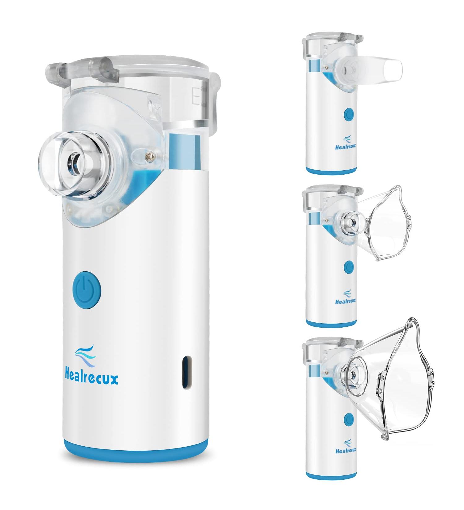 Healrecux Portable Mesh Nebulizer for Adults and Kids - Cool Mist, Two Modes - Buy Online on SooperMarket.com