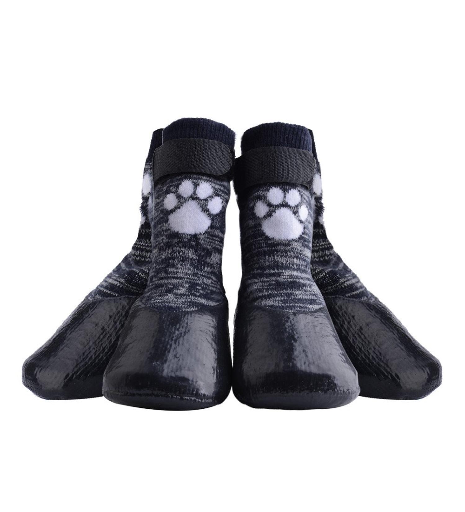 KOOLTAIL Dog Socks XL - Anti-Slip with Straps, Waterproof Paw Protector for Traction Control - Black (2.6 Width x 6.3 Length) - Buy Online on SooperMarket.com