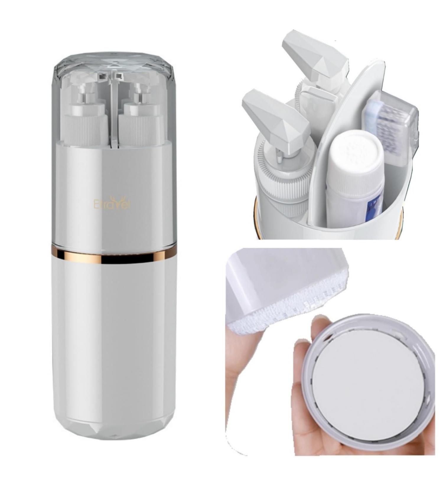 TSA Approved Portable Travel Washing Cup - 8-in-1 Design with Toothbrush Comb Mirror Towel & Toothpaste Storage for Easy Carry | International Shipping - Buy Online on SooperMarket.com