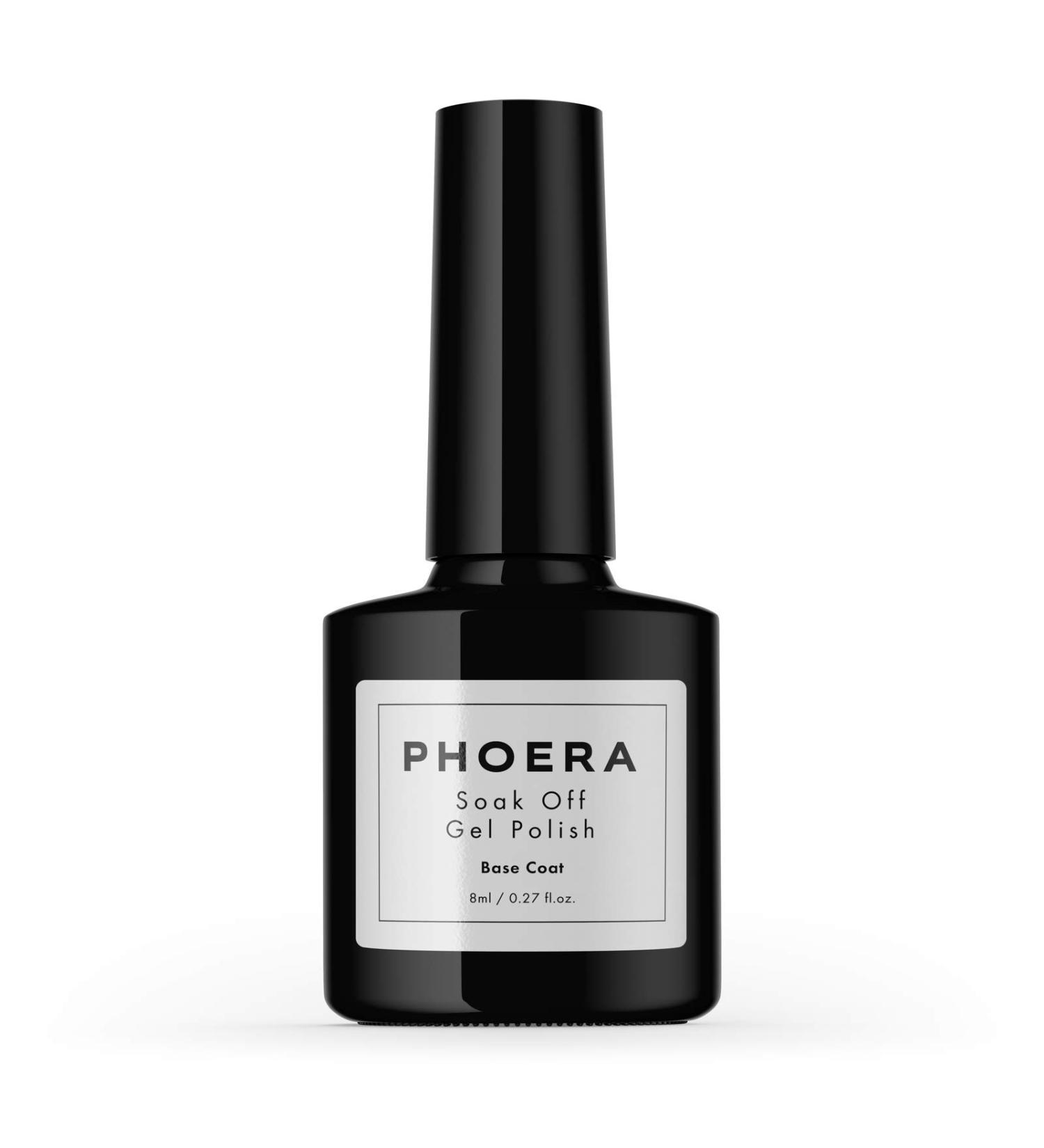 AQUAPURITY PHOERA UV Gel Nail Polish Soak off Gellish Base Coat Long Lasting Varnish Manicure Art Polishes Non Smudge Formula 8ML (BASE COAT) - Buy Online on SooperMarket.com