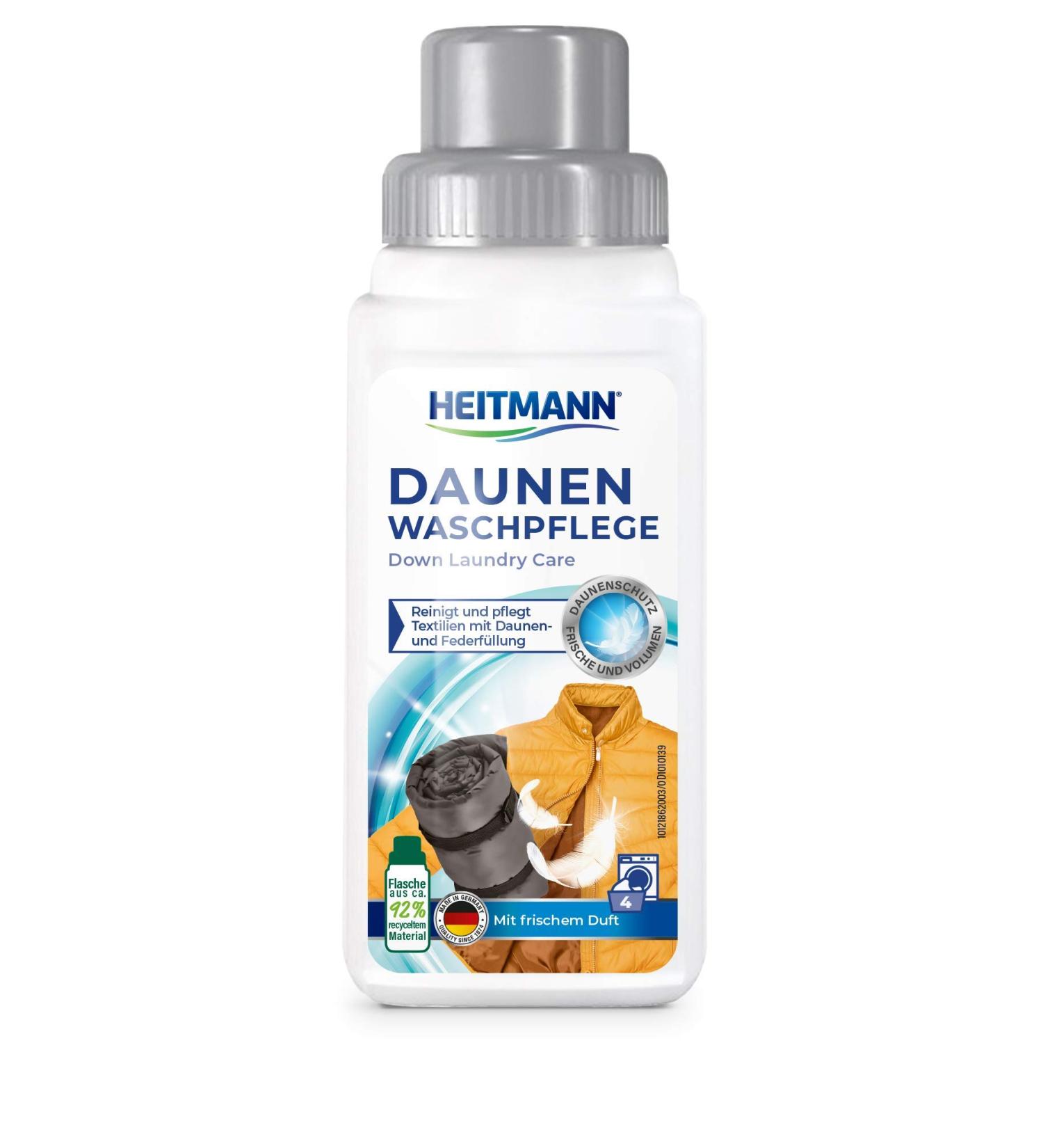 Heitmann Down Laundry Cleaner 250ml - Gentle Care for Down Jackets & Cushions - International Shipping Available - Buy Online on SooperMarket.com