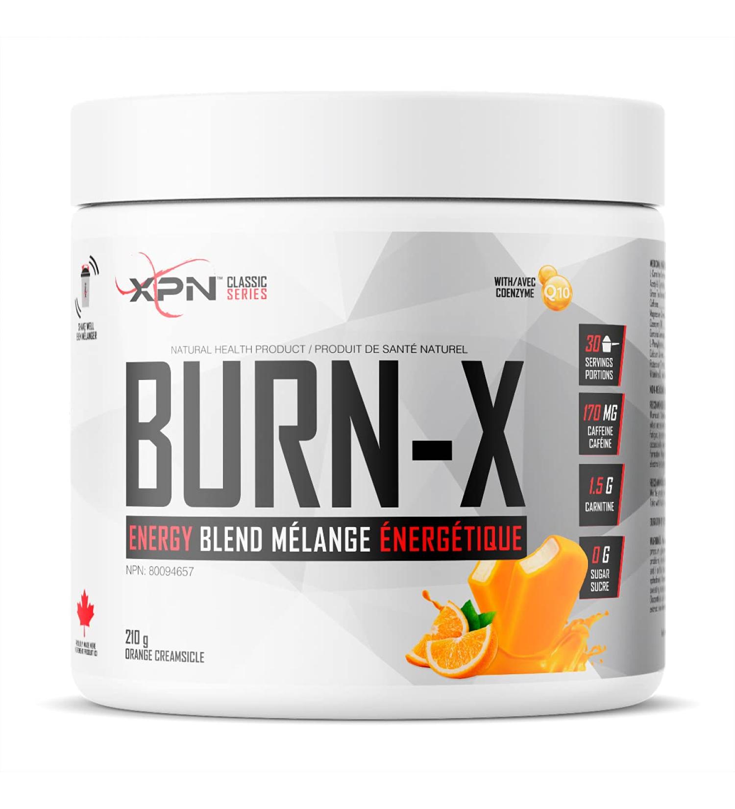 BURN-X | XPN | ENERGY POWDER FORMULA | 210G | 30 SERVINGS | (Orange Creamsicle) - Buy Online on SooperMarket.com