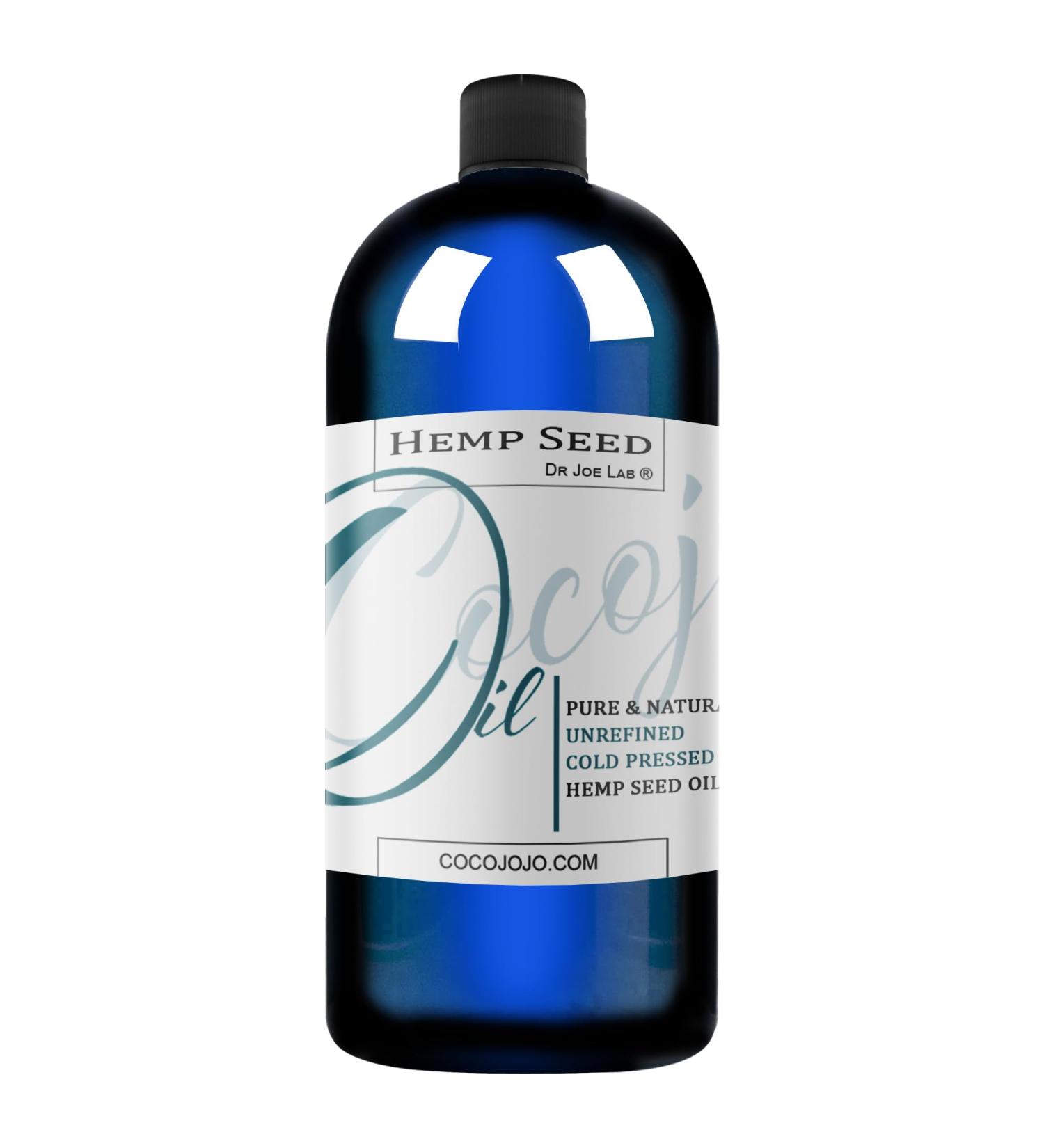 CocoJojo Hemp Seed Oil - Pure Unrefined Cold Pressed - Vegan Bulk Carrier Oil 32 oz | Extra Virgin for DIY & Soap - Buy Online on SooperMarket.com