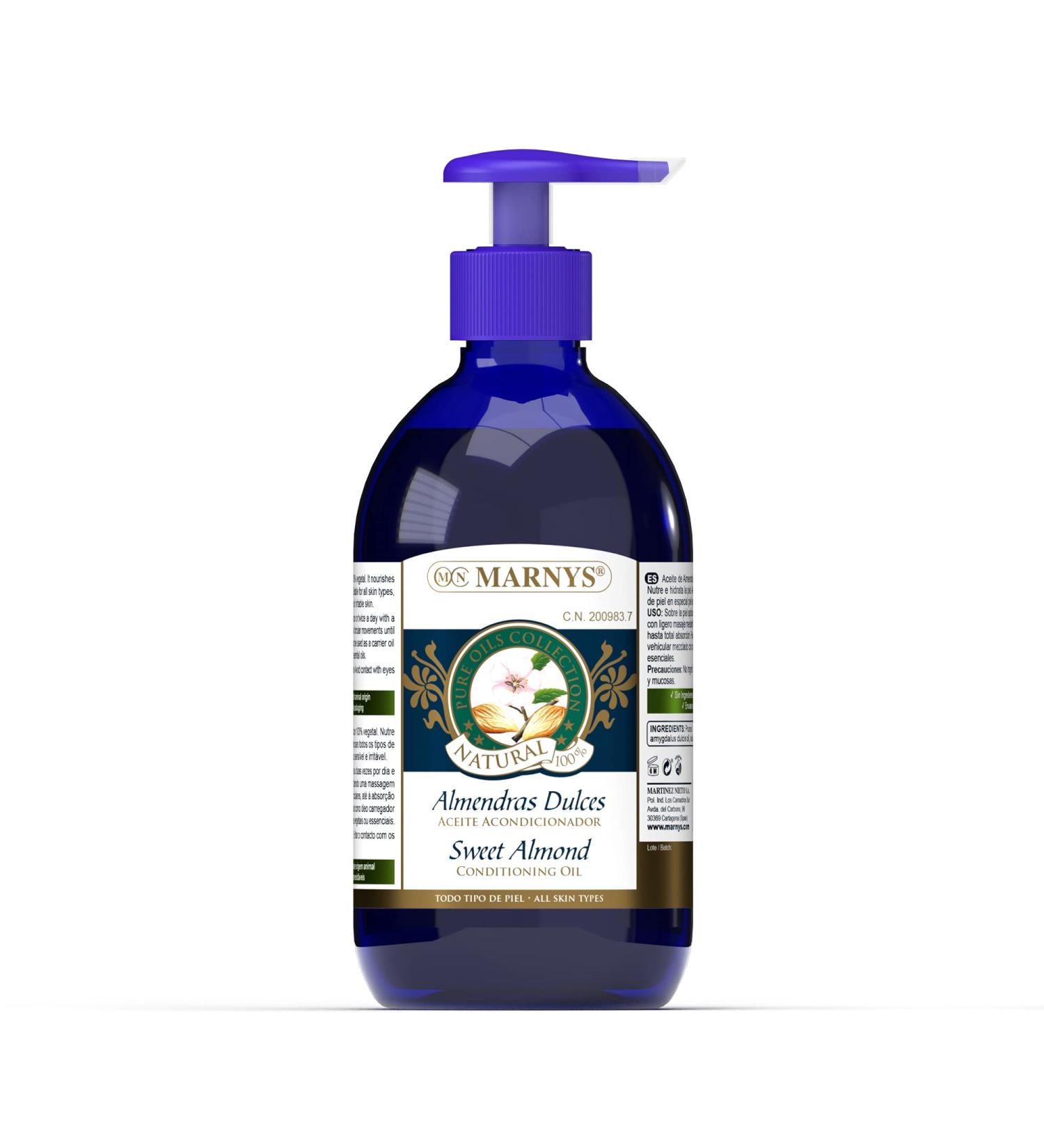 MARNYS Almond Body Oil 500 ml - Nourishing & Hydrating Skin Care | International Shipping Available - Buy Online on SooperMarket.com