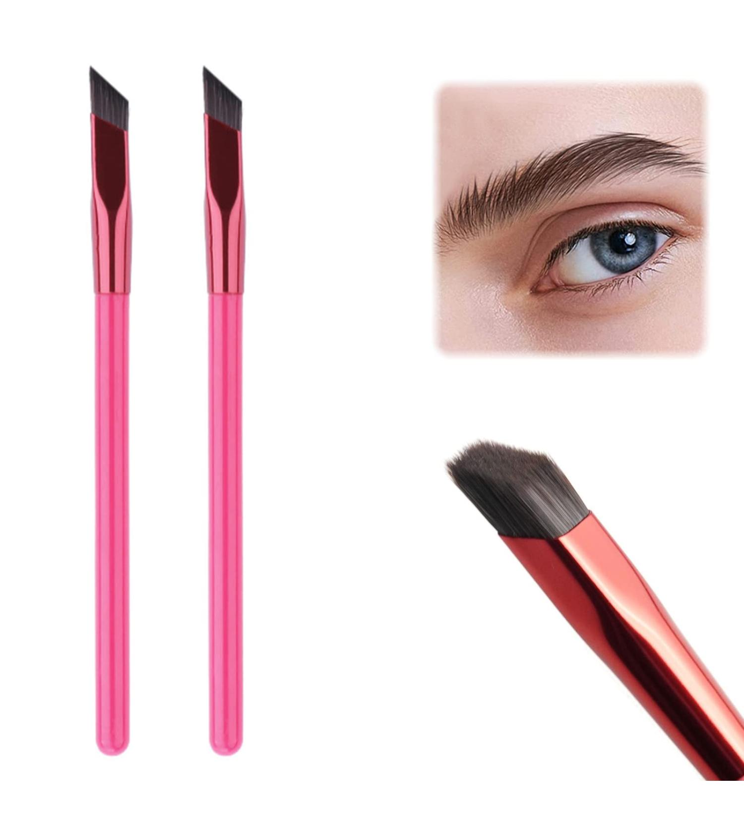 2 Pcs Multi-Function Angled Eyebrow Brushes for Perfect Brow Contouring - Professional and Precise Tools - Buy Online on SooperMarket.com