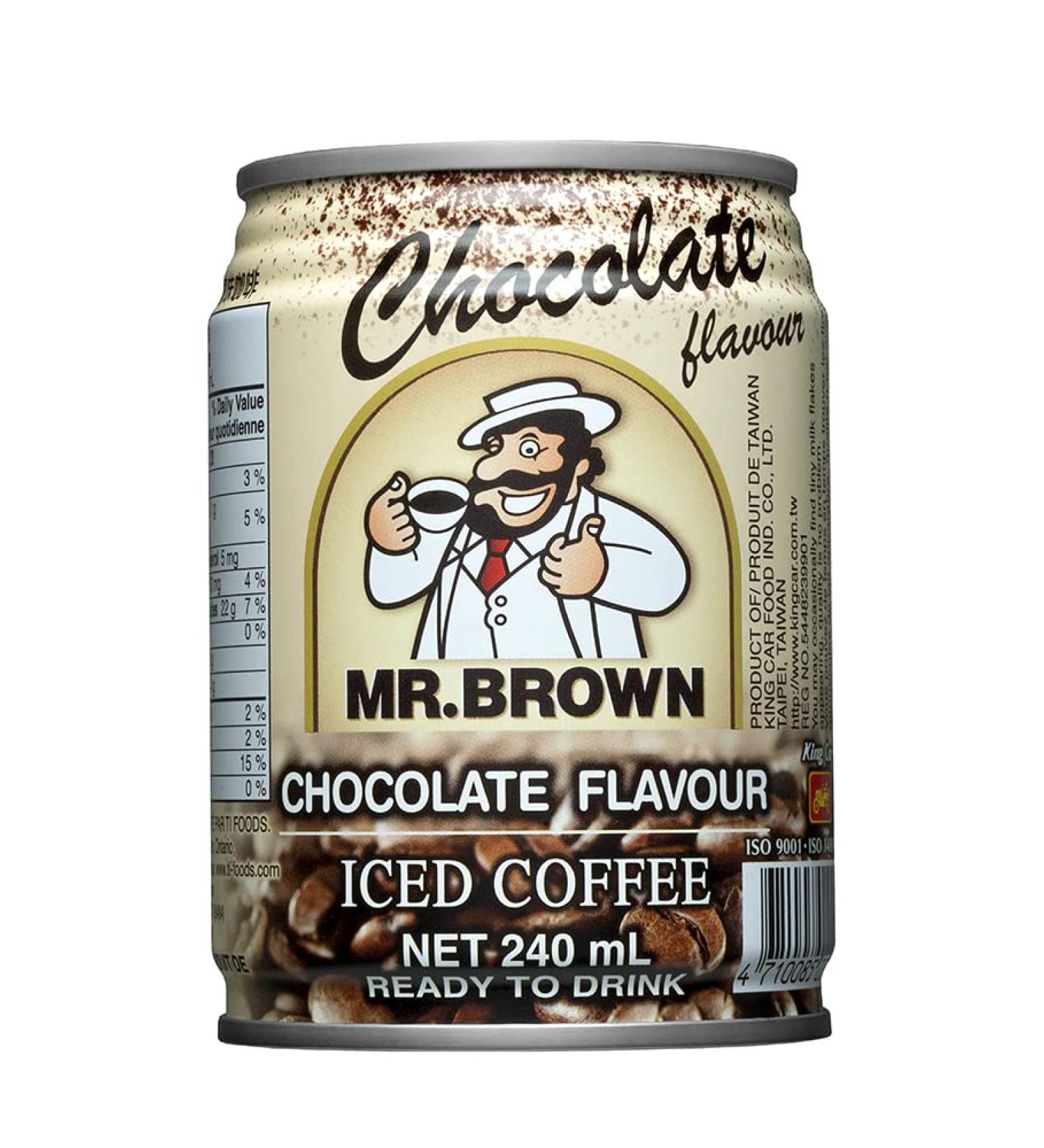 Mr. Brown Canned Coffee Cold Brew in Chocolate Flavor Instant Coffee Drinks 240 ml x 24 Cans - Buy Online on SooperMarket.com