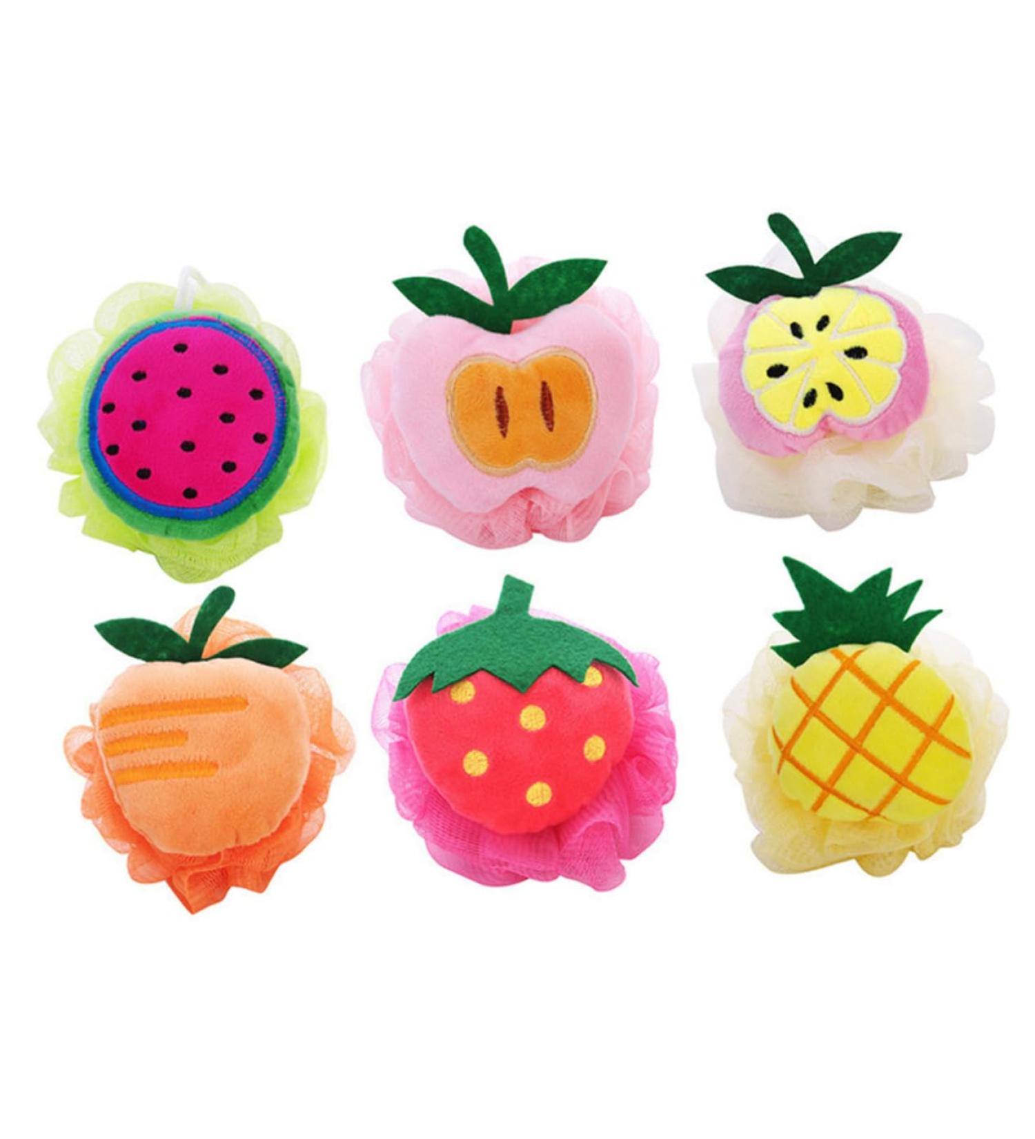 Buy Mikinona 3pcs Loofah Pad Mesh Shower Ball - Bath Scrubber & Baby Shower Accessories | Fast International Shipping - Buy Online on SooperMarket.com