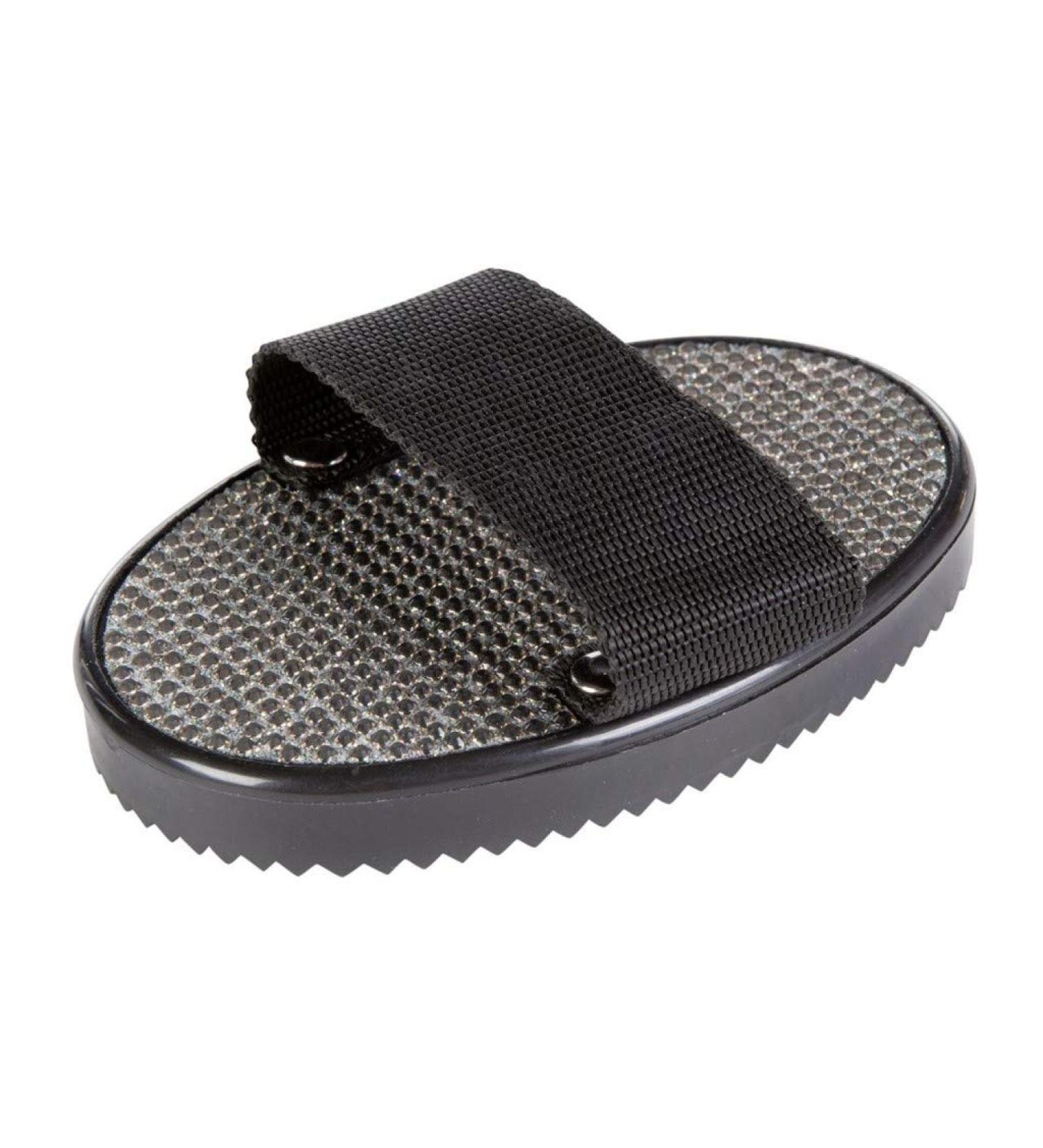 HKM curry comb with rhinestones color:7100 silver size:St