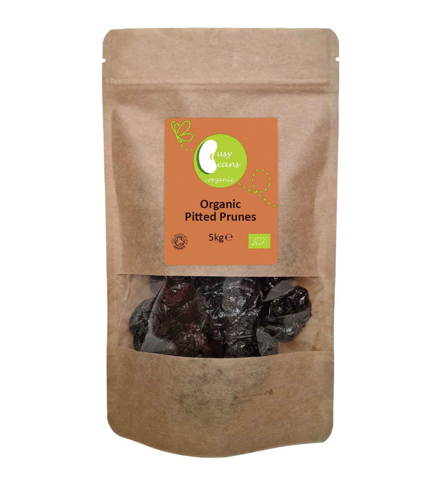 Organic Pitted Prunes - Certified Organic - by Busy Beans Organic (5kg) - Buy Online on SooperMarket.com