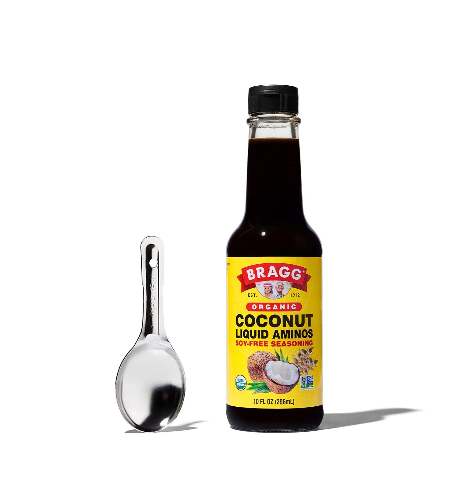 Bragg Coconut Aminos All Purpose Seasoning 10oz + Measuring Spoon - Buy Online on SooperMarket.com
