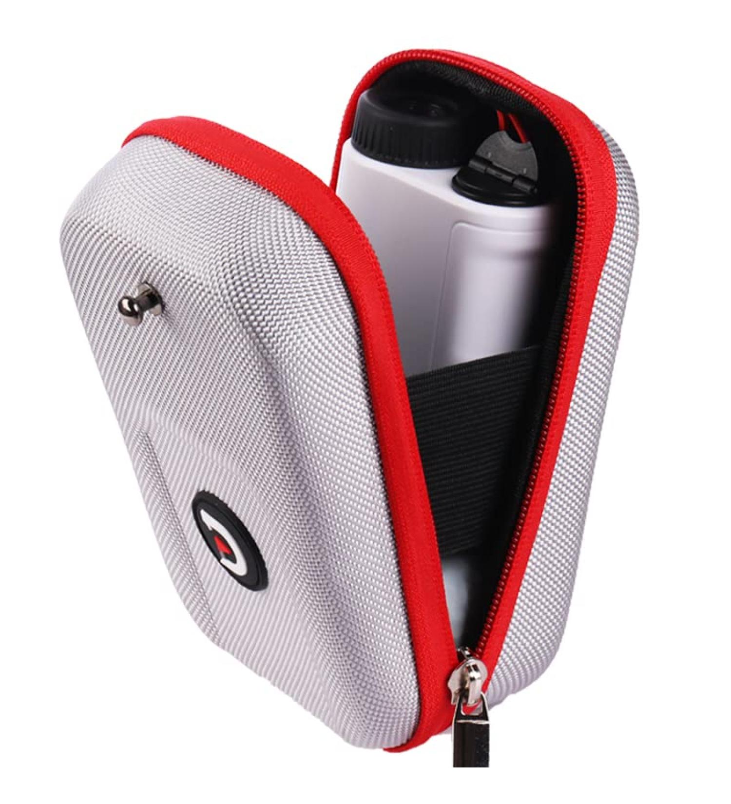 ACHIX Golf Rangefinder Hard Shell Case - Compatible with Bushnell/Callaway/Tectectec - Large Silver Carry Bag with Carabiner Belt Clip - Universal Laser Range Finder Case for Most Brands - Buy Online on SooperMarket.com