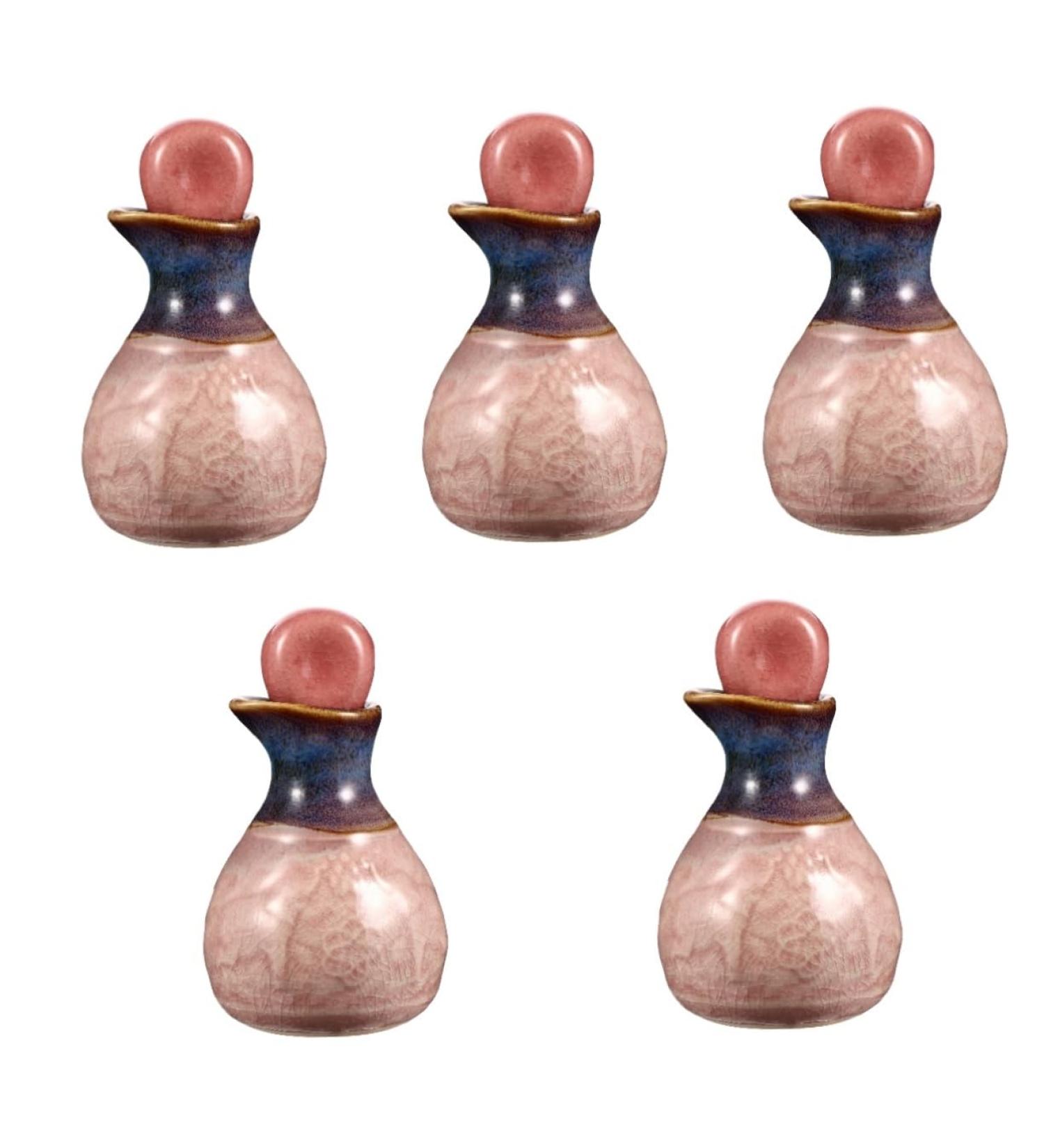 minkissy 5 Sets Aromatherapy Bottle Ceramics Filling Scent Bottle - Buy Online on SooperMarket.com
