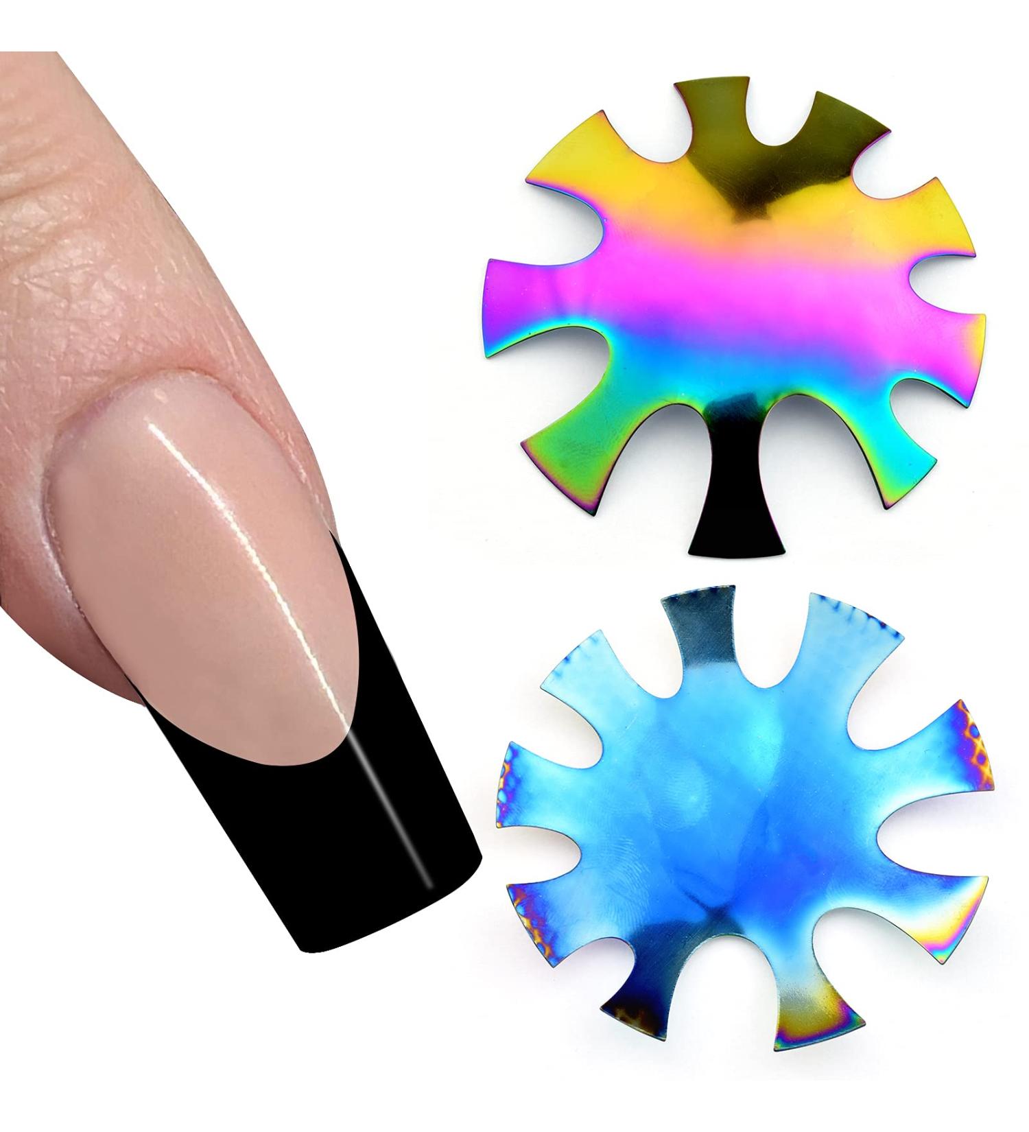 Rainbow Deep Oval French Nail Trimmer Cutter Tool | 9 Sizes | HJ-NAT203-FC10 - Buy Online on SooperMarket.com