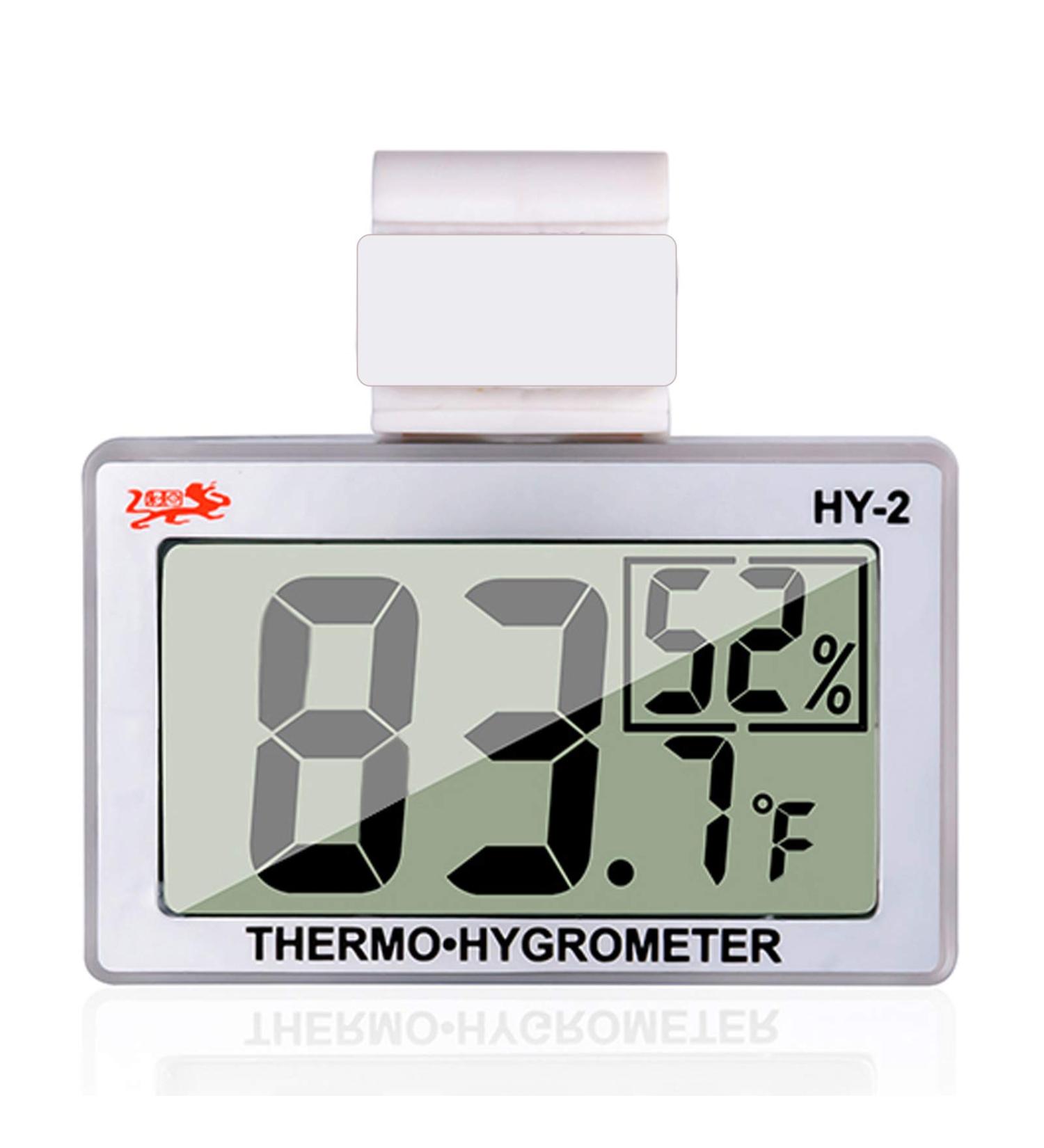 LCD Digital Reptile Thermometer Hygrometer - Ideal for Reptile Terrariums - Works with Heat Pads - Perfect for Turtles, Snakes, Lizards, Frogs, Spiders, and Plants - Buy Online on SooperMarket.com