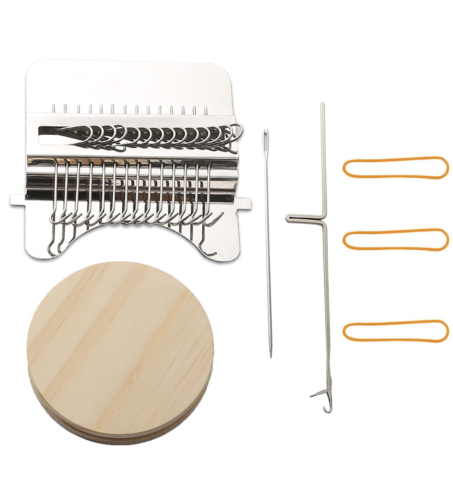 Speedweve Darning Loom Tool Kit with 14 Hooks for Jeans and Clothes Repair - Beginner-Friendly DIY Weaving Arts - Buy Online on SooperMarket.com