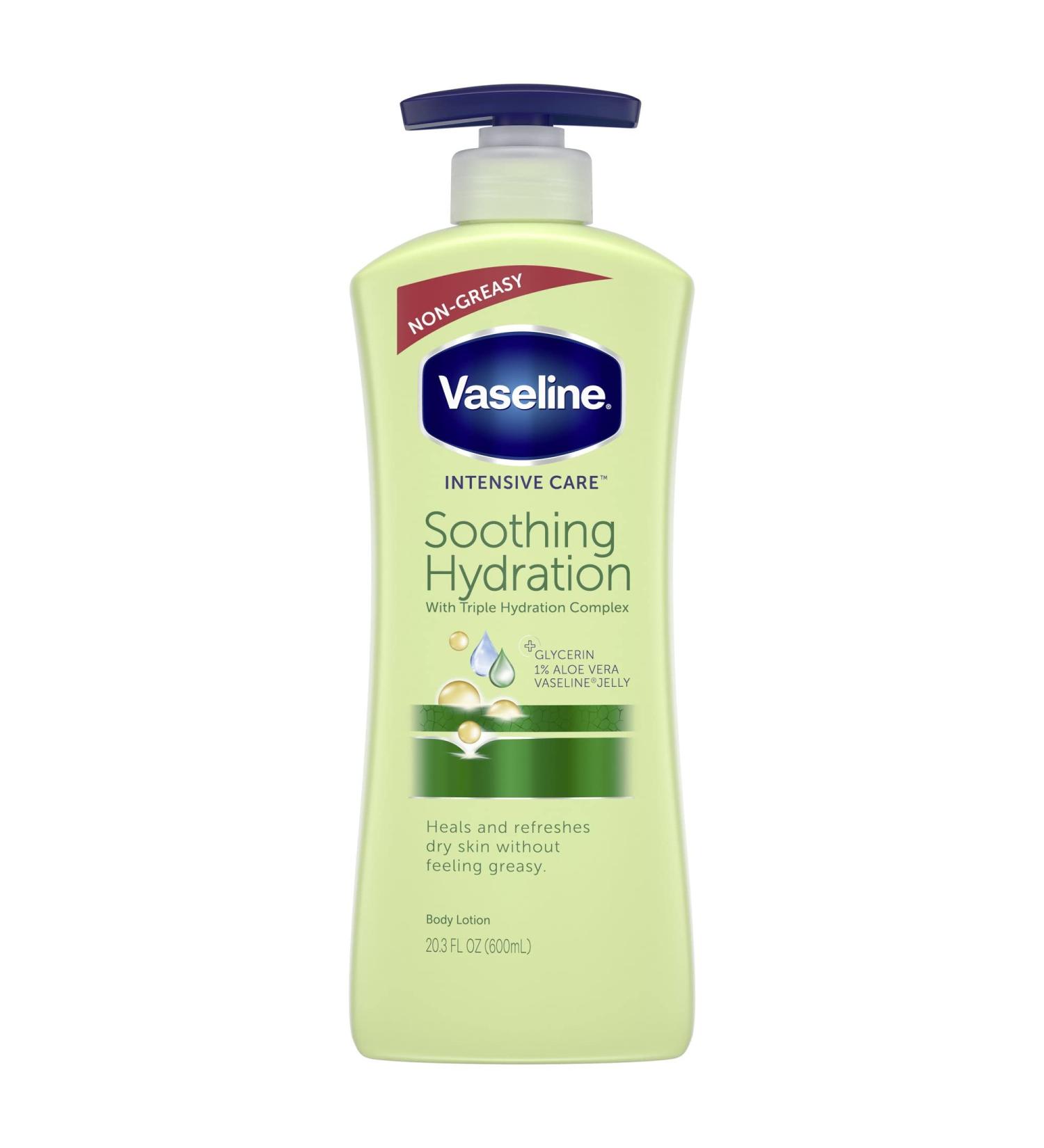 Buy Vaseline Intensive Care Aloe Soothe Lotion 20.3 oz | Hydrating Lotion for Dry Skin - International Shipping Available - Buy Online on SooperMarket.com