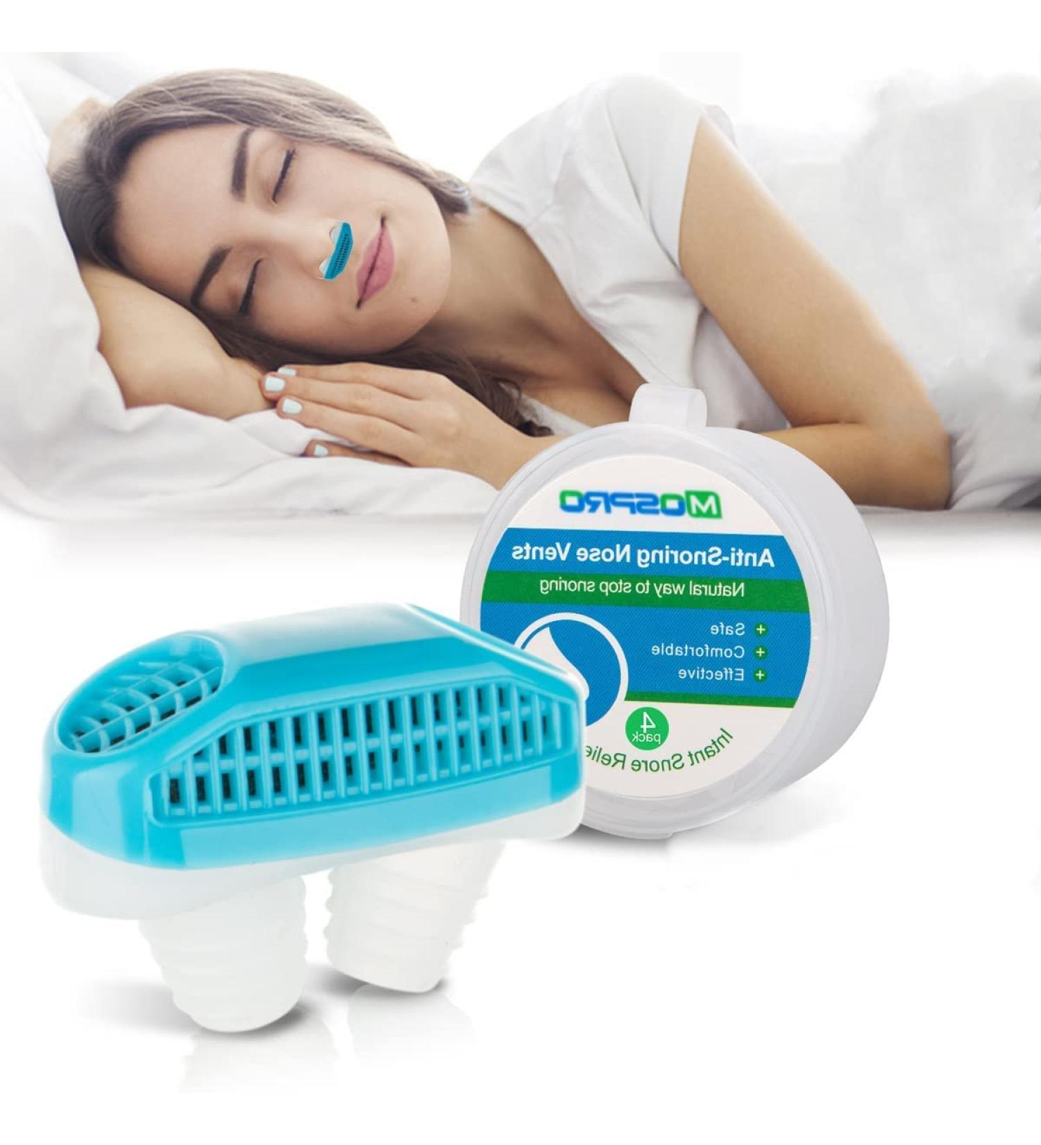 2-in-1 Anti Snoring Air Purifier for CPAP Users - Nasal Vents Plugs for Comfortable Sleep and Snoring Reduction - No Charging Needed - Men and Women - Buy Online on SooperMarket.com