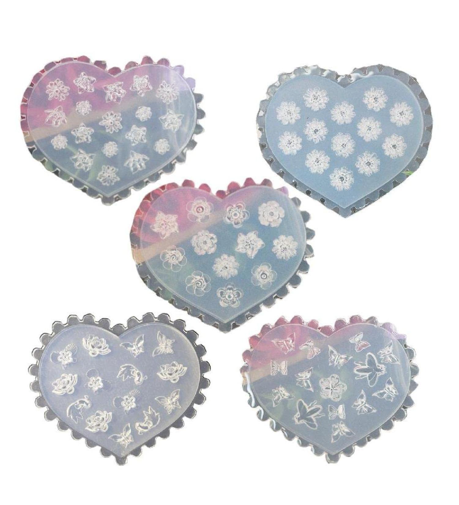 3D Nail Art Silicone Forms - Floral Butterfly Decorations & DIY Templates for Perfect Nail Art - Buy Online on SooperMarket.com