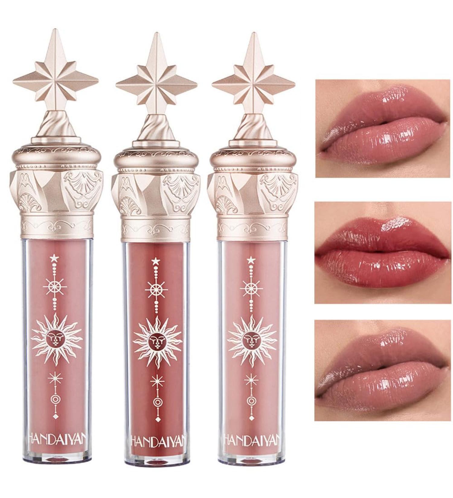 Tinted Lip Balm - Mirror Gloss Lip Stain, Plumper Gloss, Moisturizing Nude Liquid Lipstick (Blushing Cinnamon 707) - Buy Online on SooperMarket.com