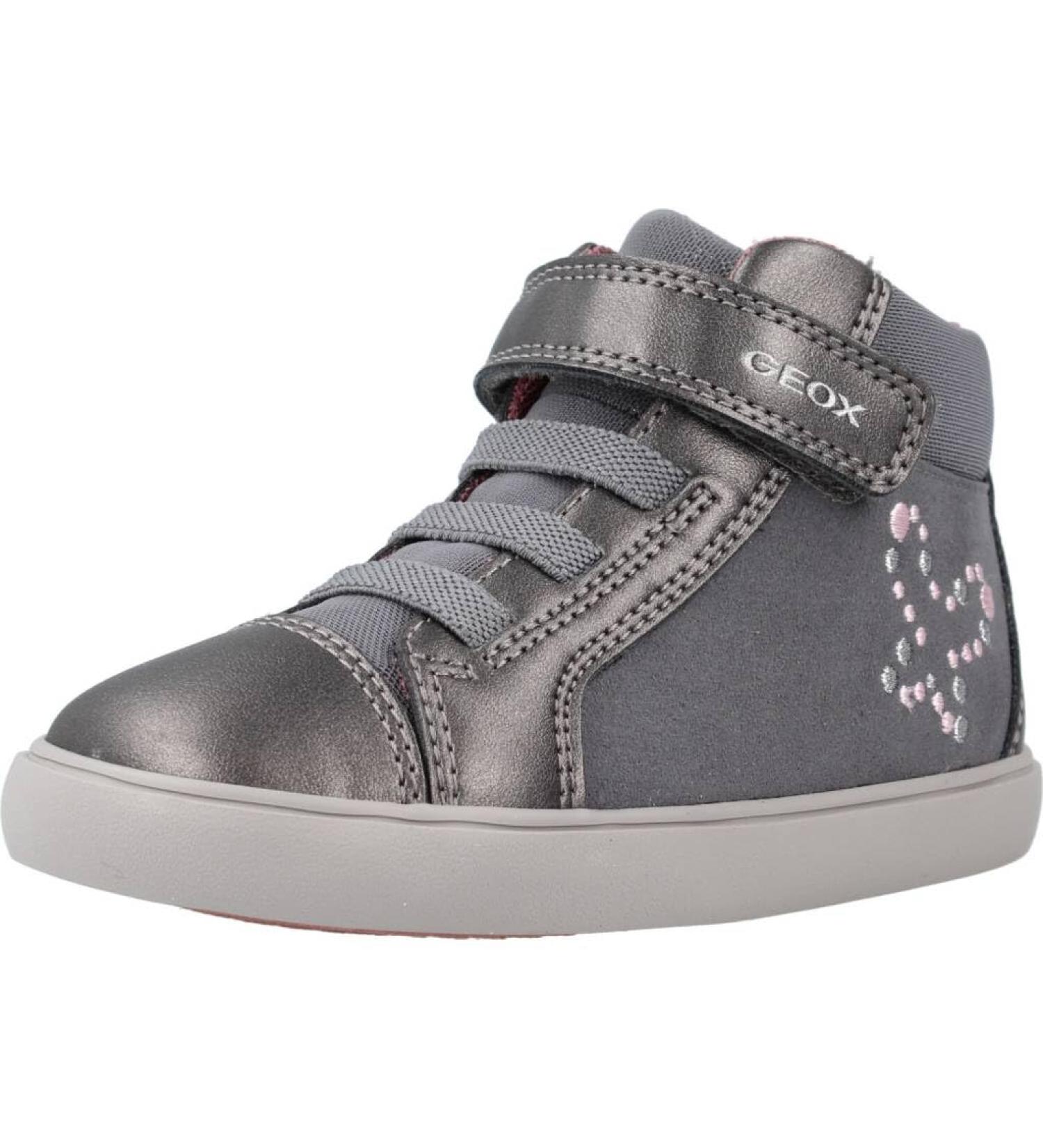 Geox Baby Girl's B Gisli B Sneaker - Dark Grey | Size 4.5 UK Child - Buy Online on SooperMarket.com