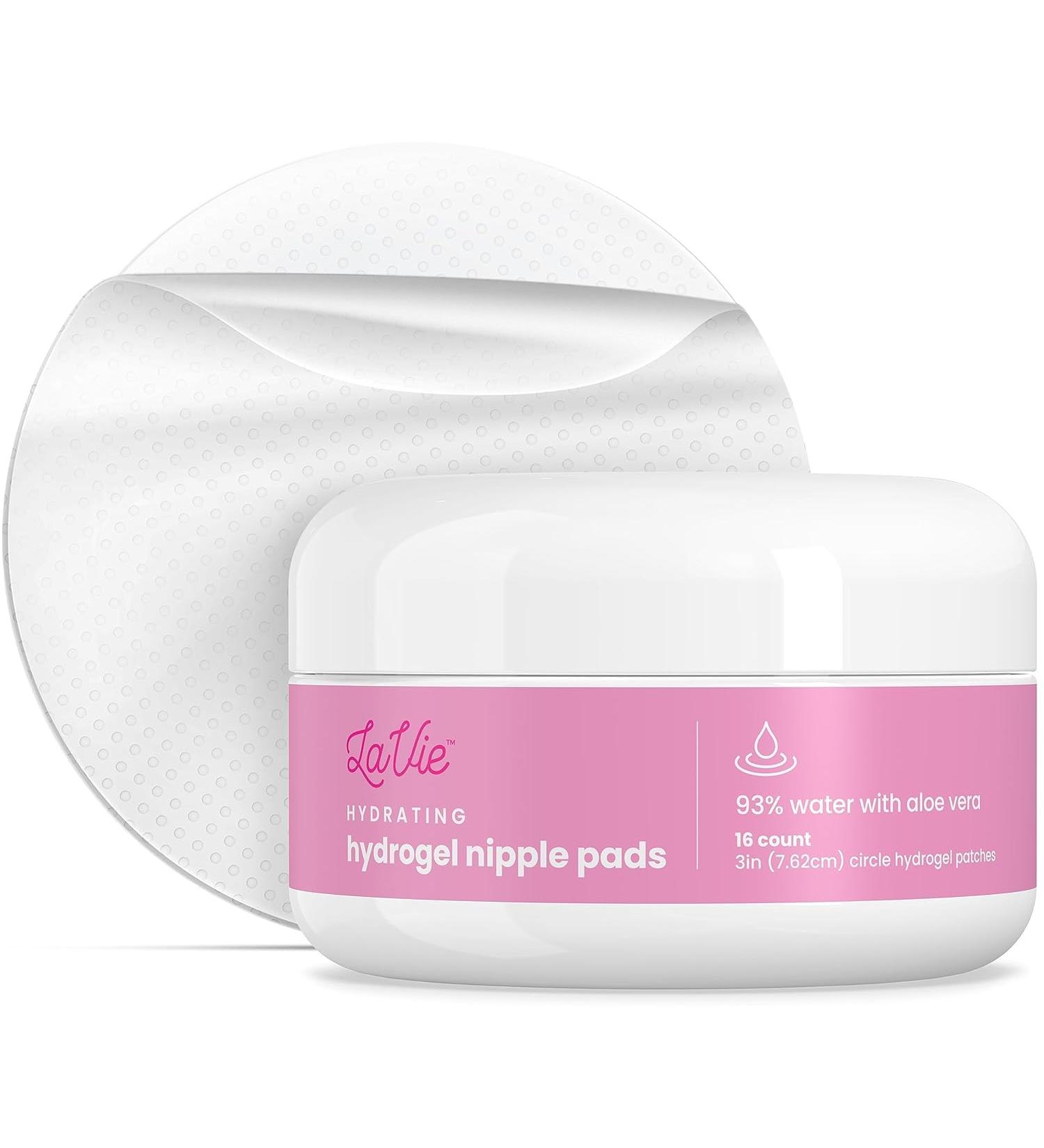 Soothing Gel Pads for Sore Nipples | Instant Cooling Relief | BPA-Free Hydrogel Breastfeeding Pads with Aloe Vera - 16 Count - Buy Online on SooperMarket.com