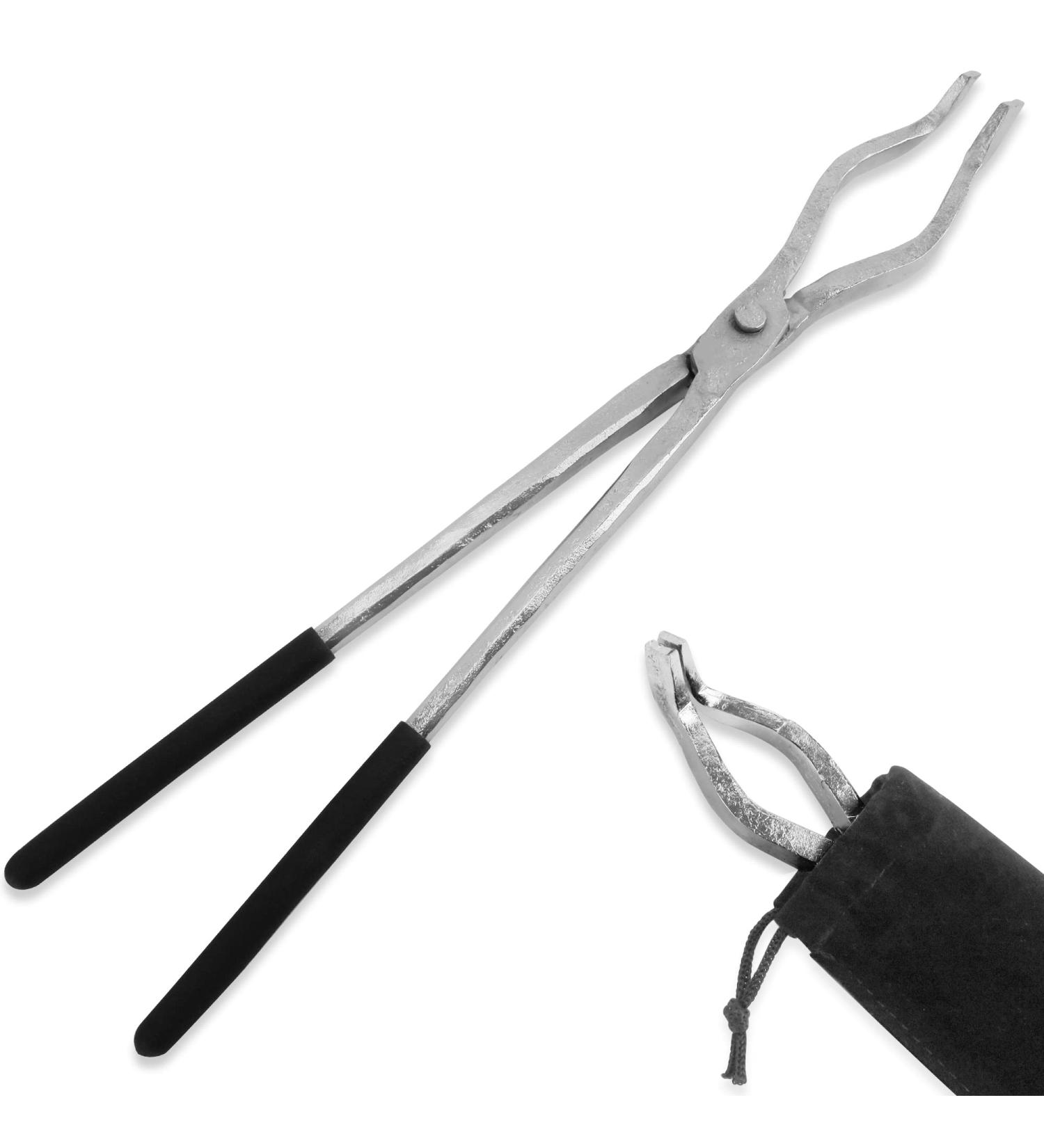 GONGYI 17 Hinge Style Crucible Tongs for Metal Smelting and Refining - Recycle Gold, Copper, Silver, Bronze - Casting Tool - Buy Online on SooperMarket.com