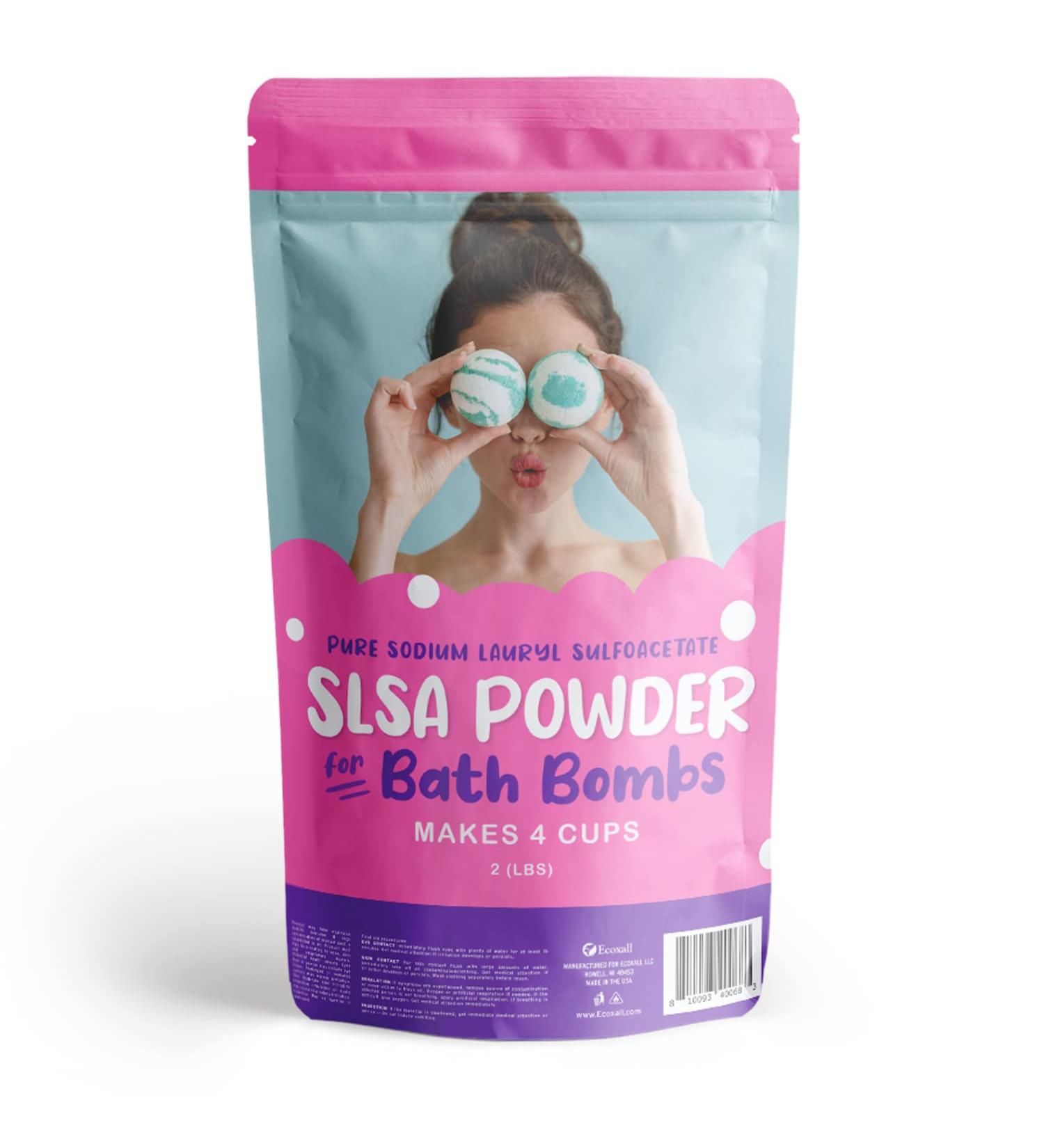 SLSA Powder 2 lbs - Pure Sodium Lauryl Sulfoacetate for Bath Bomb Making - Buy Online on SooperMarket.com