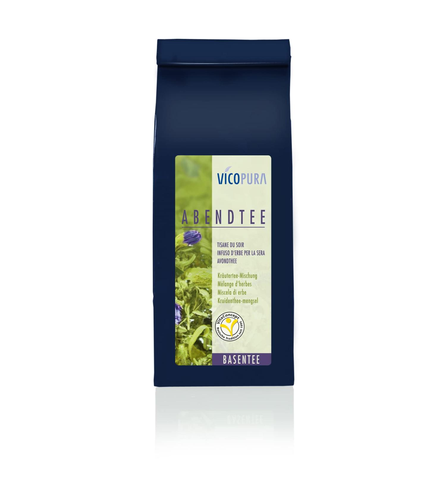 VICOPURA Evening Tea - Alkaline Herbal Blend for Nighttime Support | 100g - Buy Online on SooperMarket.com