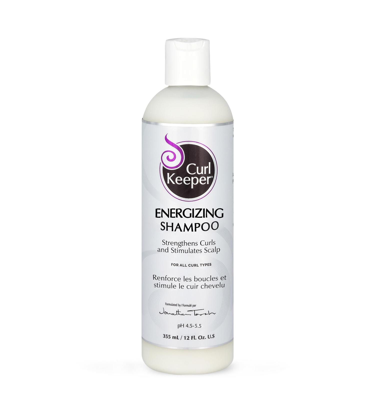 Curl Keeper Daily Energizing Shampoo for Curly Hair - Sulfate Free Strengthens Curls & Restores Scalp Health | 12 Fl Oz - Buy Internationally - Buy Online on SooperMarket.com