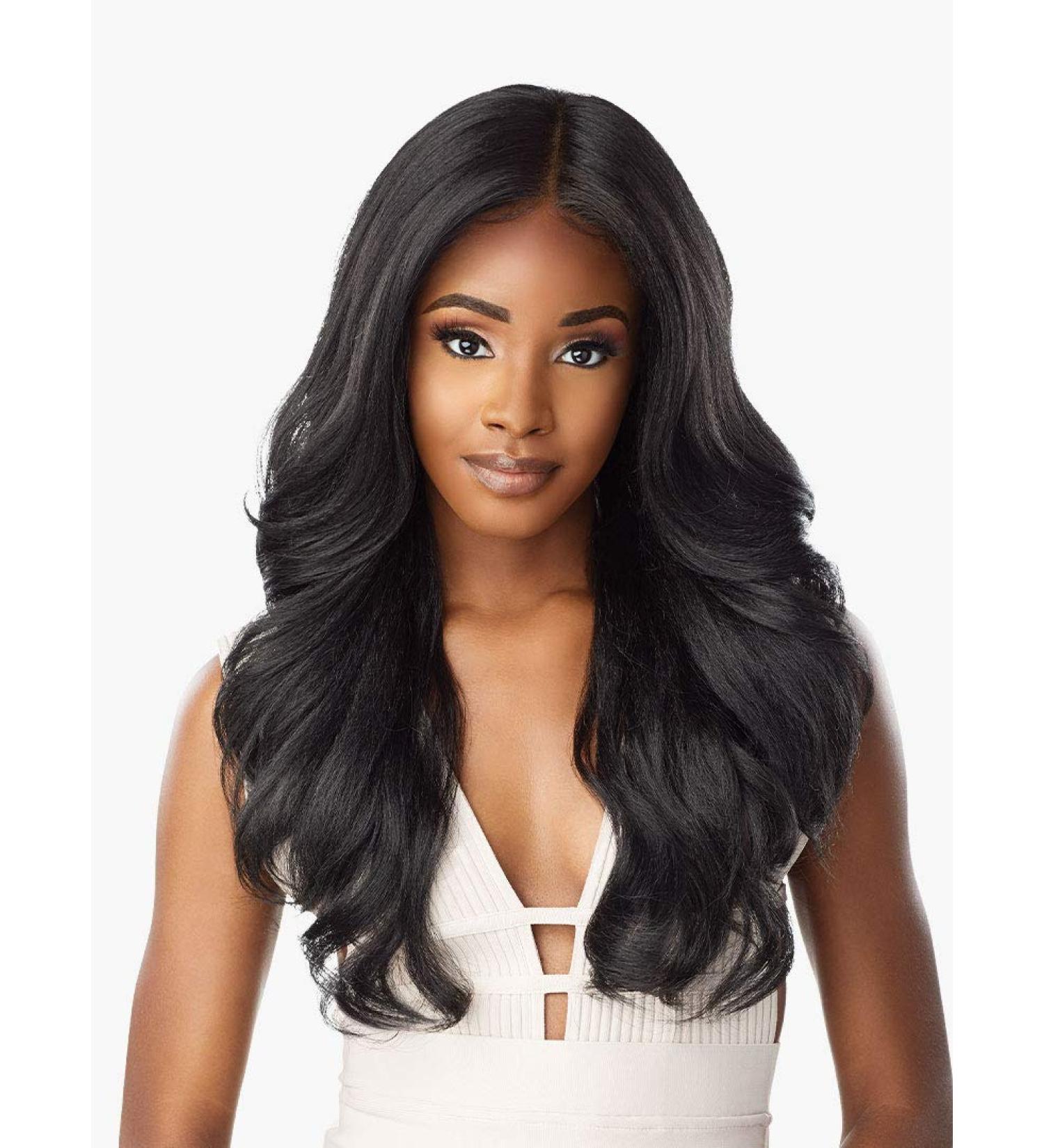 Sensationnel WHAT LACE 13x6 Wig - Cloud 9 Synthetic Hair Hand Tied Natural Preplucked Hairline Illusion Lace Frontal Lacewig | What Lace ADANNA (1B) - Buy Online on SooperMarket.com