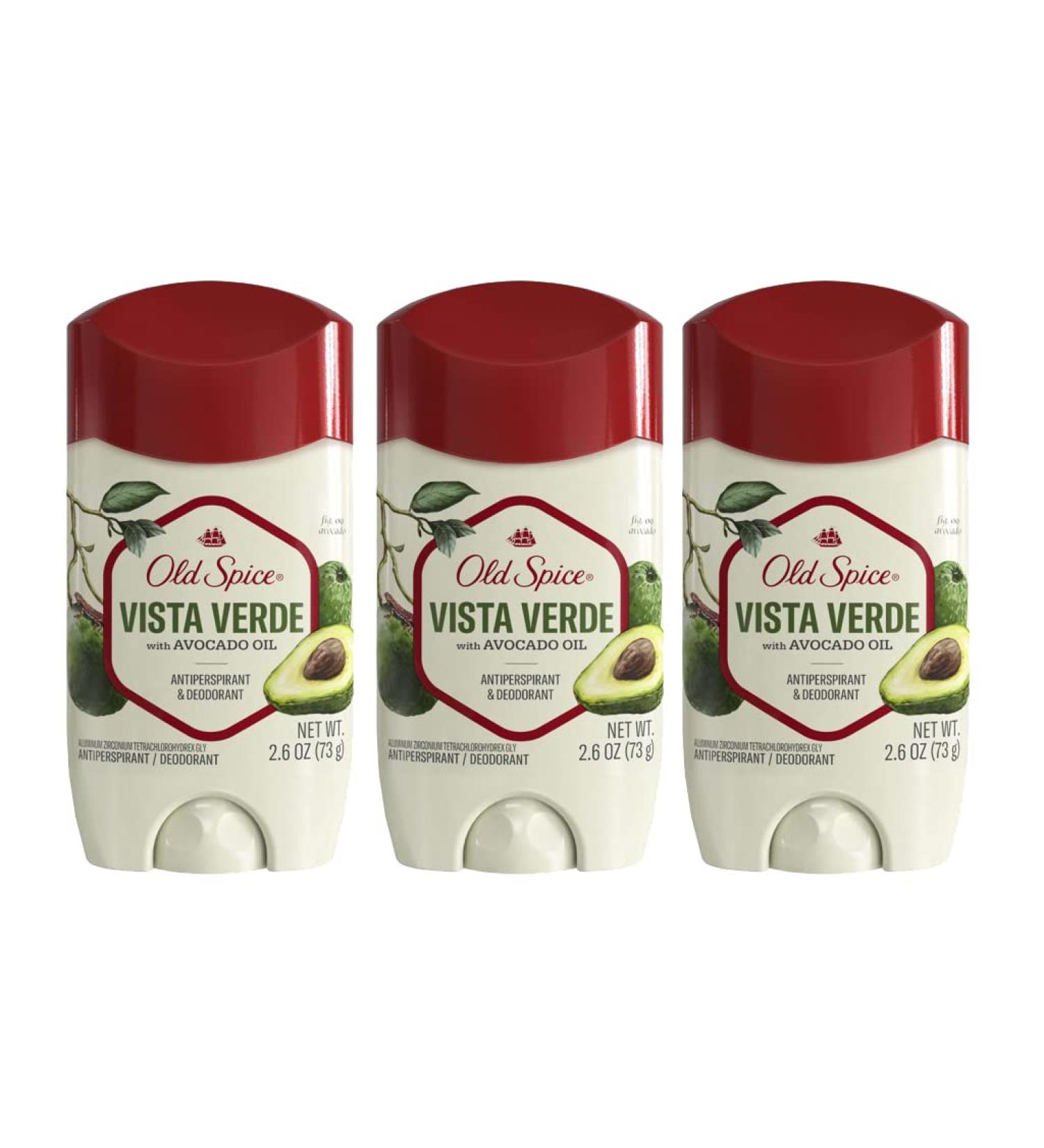 Old Spice Vista Verde Avocado Oil Men's Antiperspirant Deodorant 2.6 oz (Pack of 3) - Buy Online on SooperMarket.com