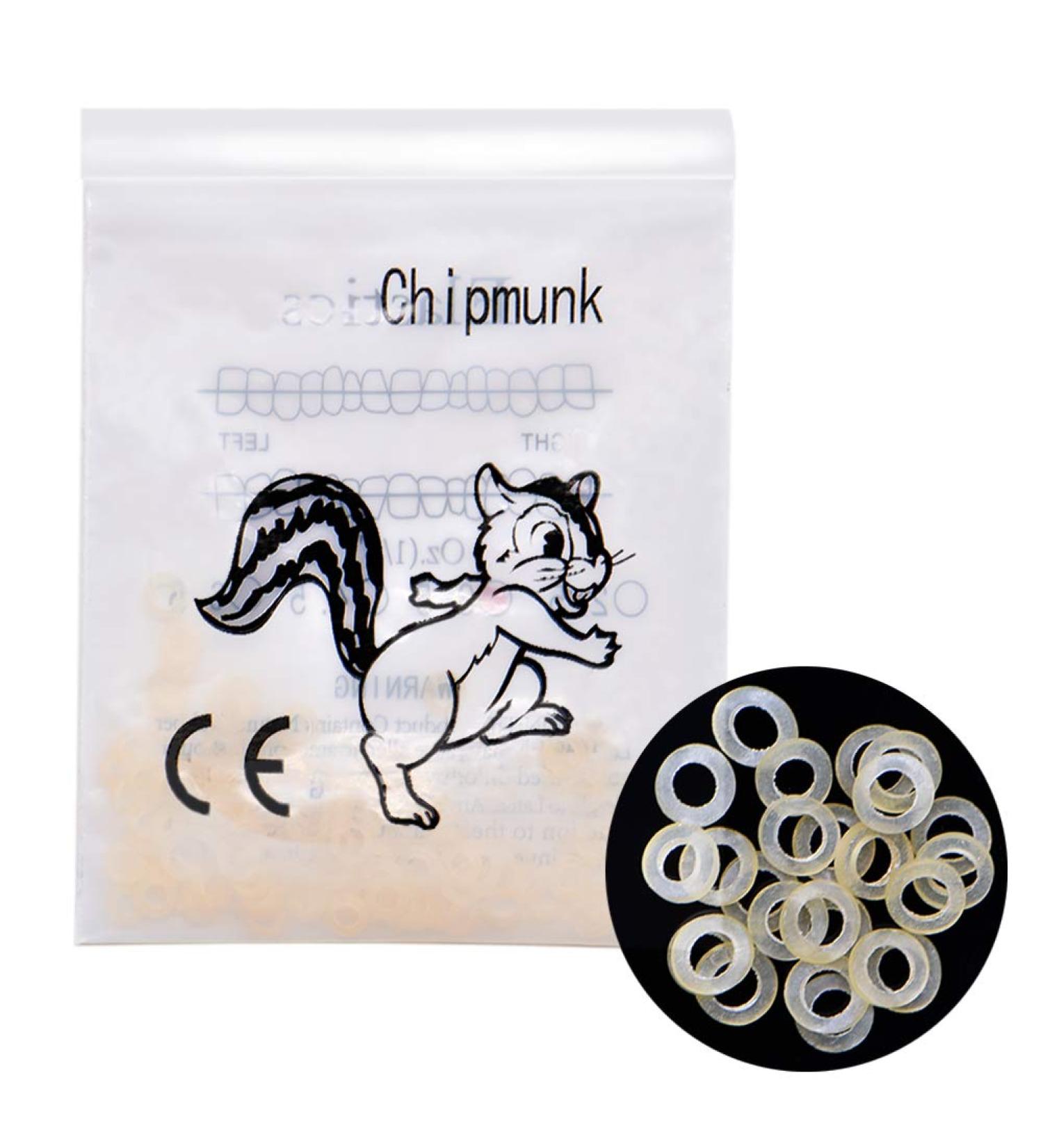 100PCS/Bag Dental Orthodontic Intraoral Elastic Rubber Bands Chipmunk Orthodontic Supply for Braces(1/8" 3.5 Oz) - Buy Online on SooperMarket.com