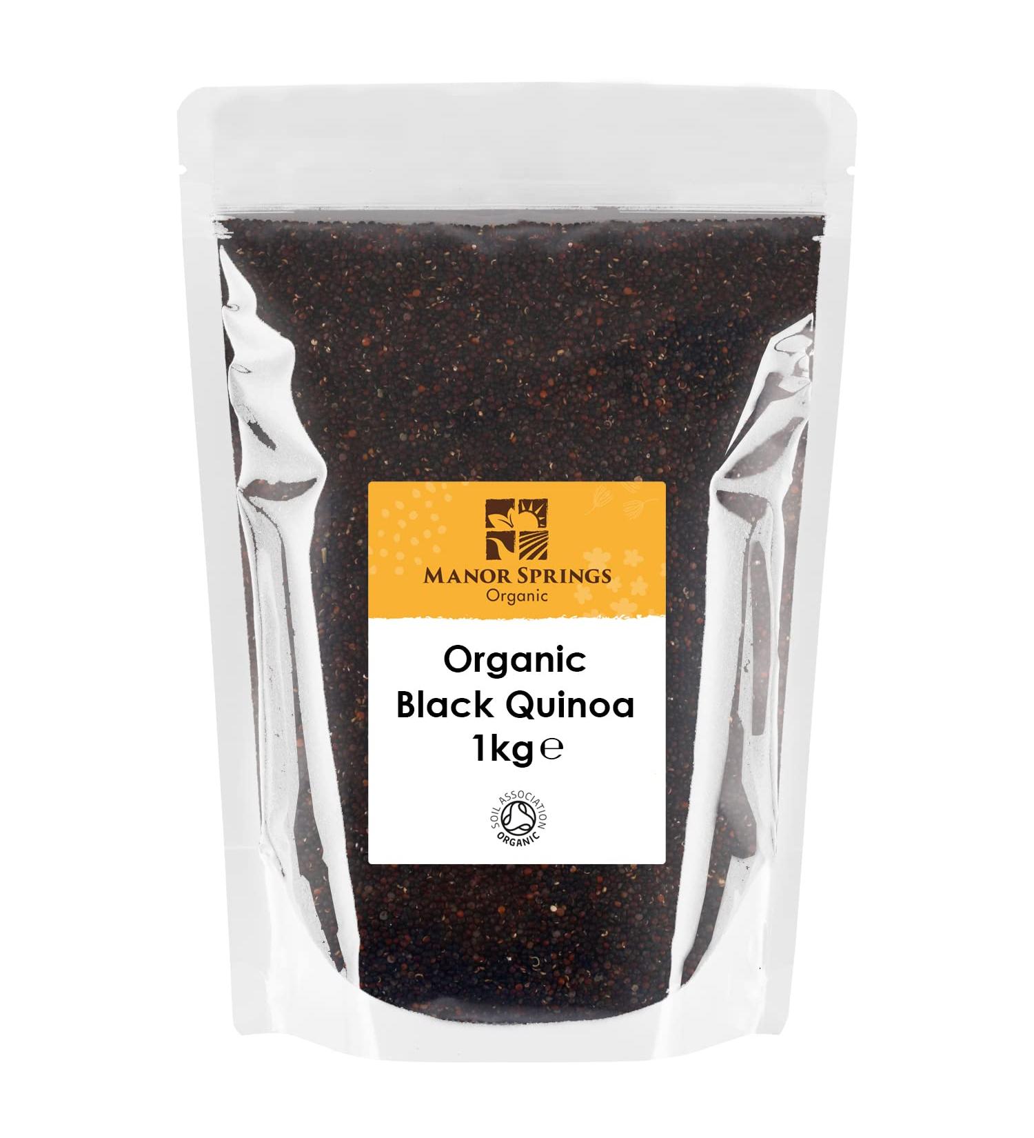 Organic Black Quinoa 1kg by Manor Springs Organic - Buy Online on SooperMarket.com