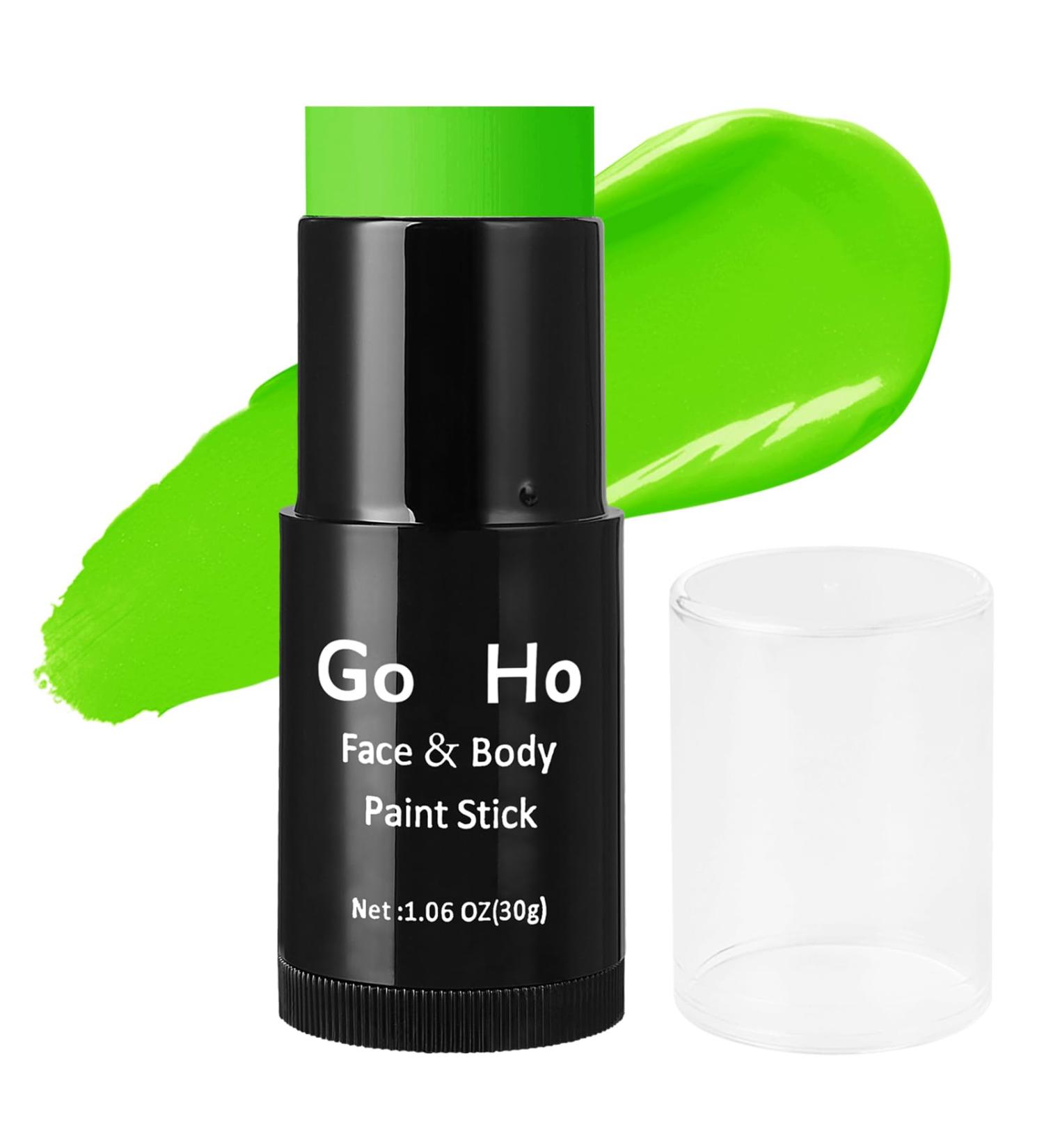 Go Ho Cream-Blendable Light Green Face Paint Stick (1.06 Oz) for Grinch Costume | Halloween Cosplay SFX Makeup | Waterproof - Buy Online on SooperMarket.com