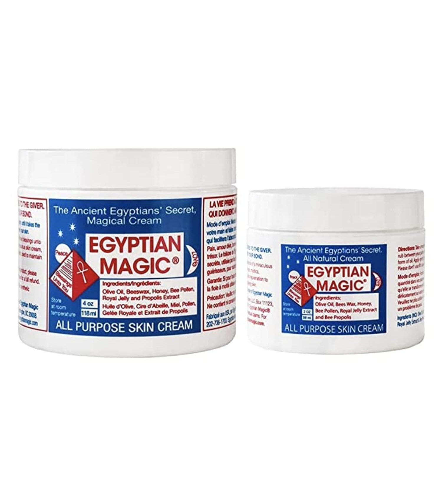 Egyptian Magic All Purpose Skin Cream | Natural Healing for Skin, Hair, Anti Aging | 100% Natural Ingredients | 6oz Bundle (4oz + 2oz) - Buy Online on SooperMarket.com