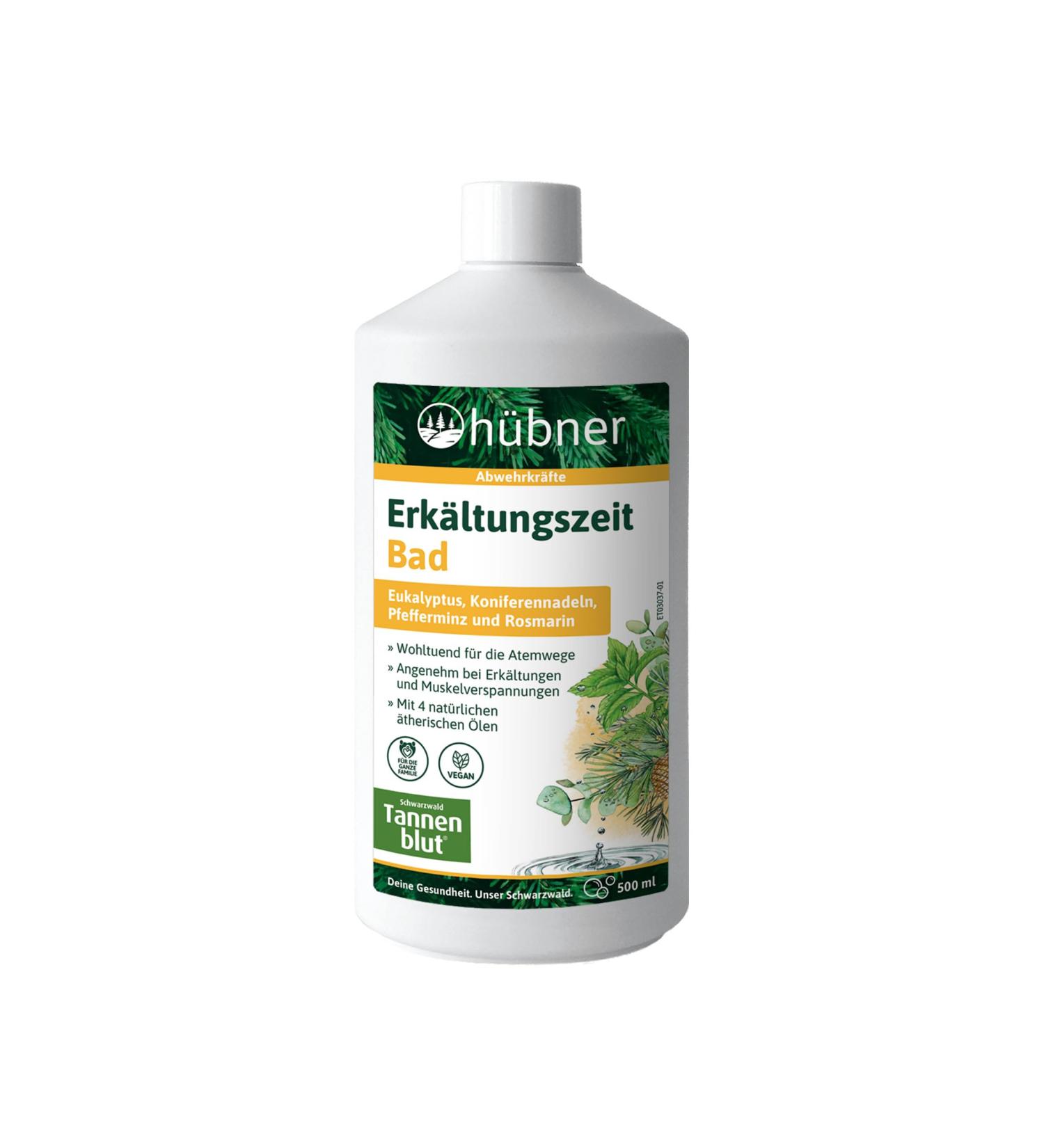 H bner Tannenblut Bathroom Liquid Bathing Added with Essential oils |Soothing for the airways |Pleasant with a cold and muscle tension |500 ml